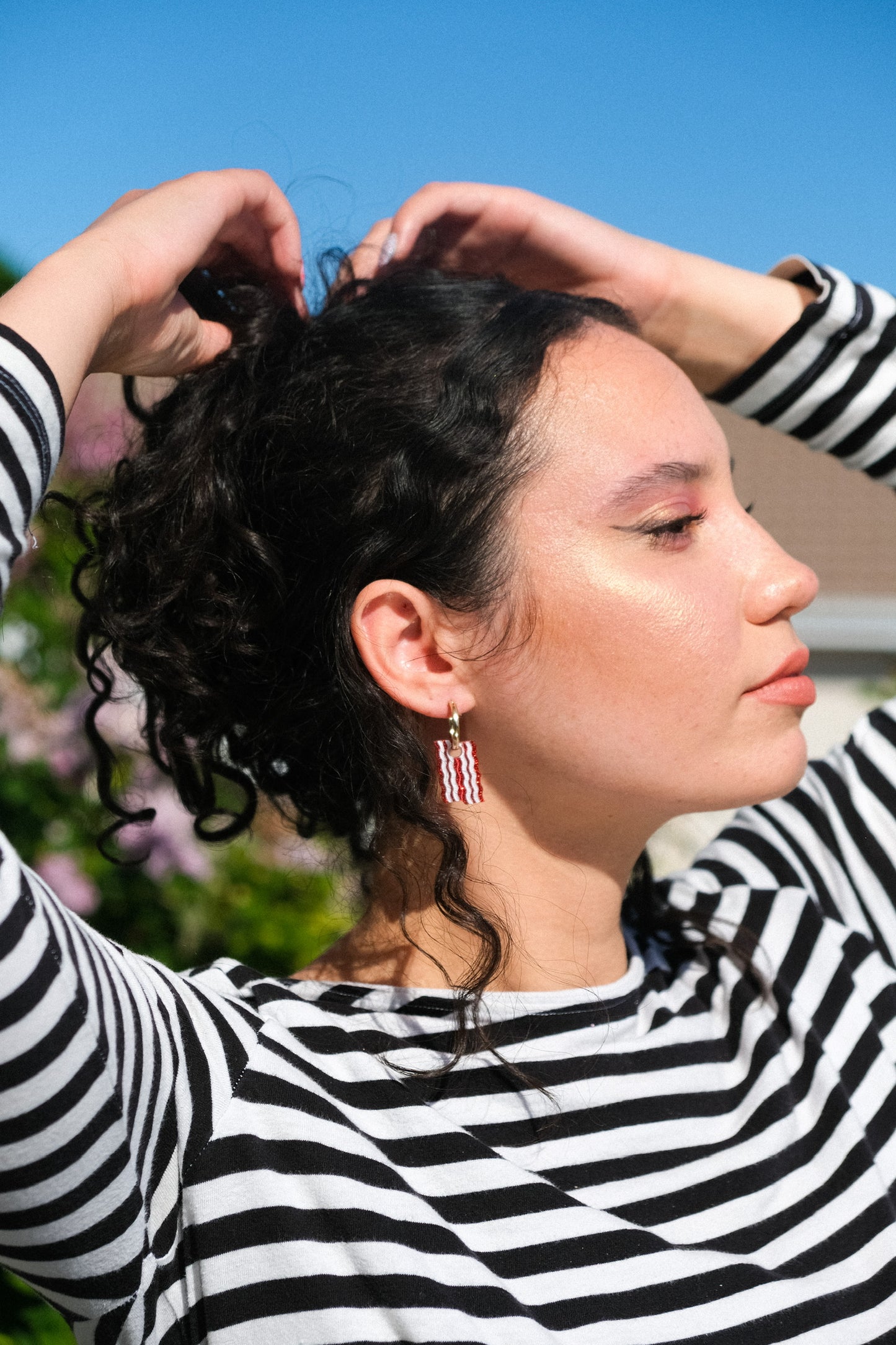 Bacon Hoop Earrings