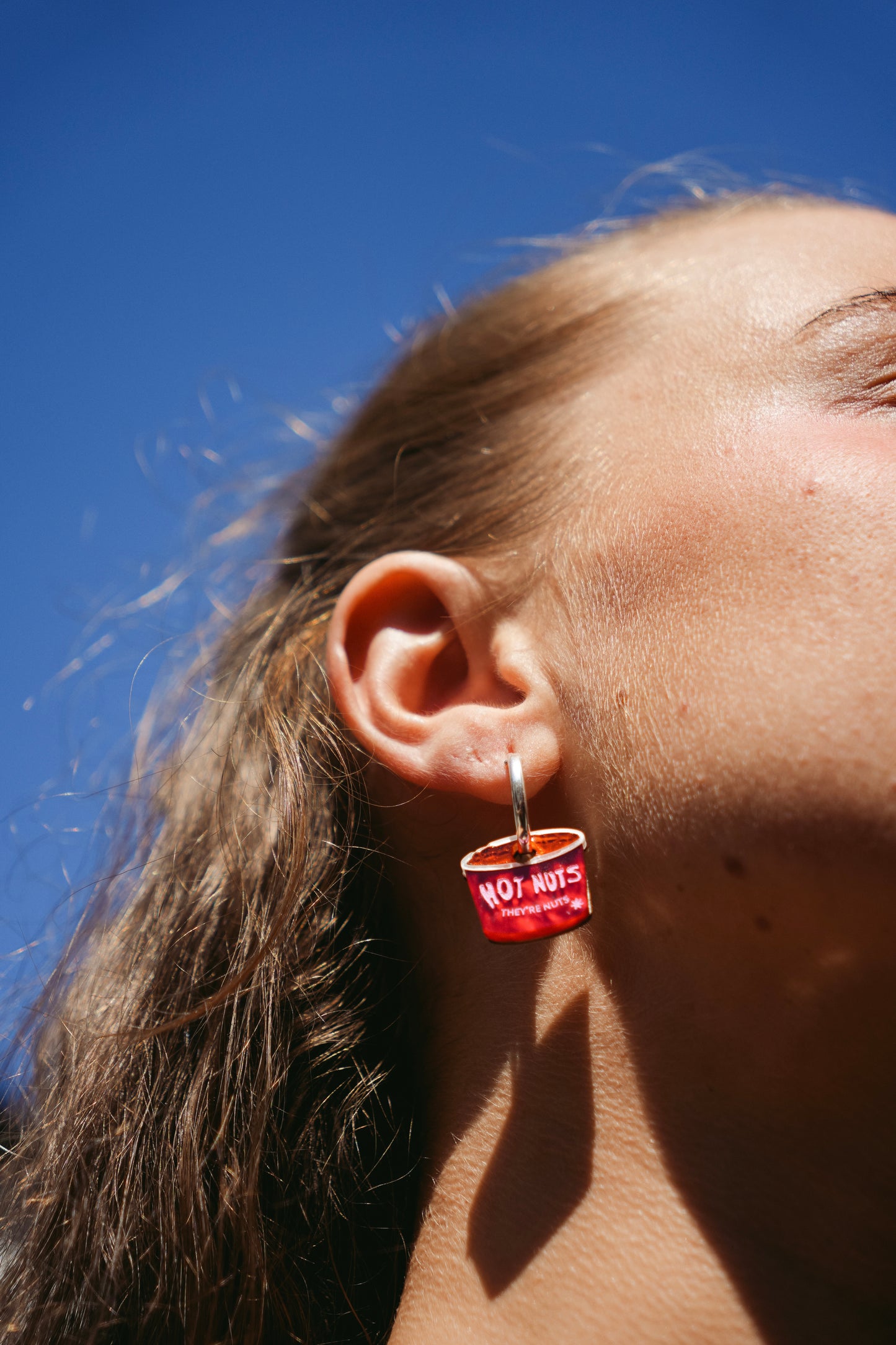 Hot Nuts Hoop Earrings