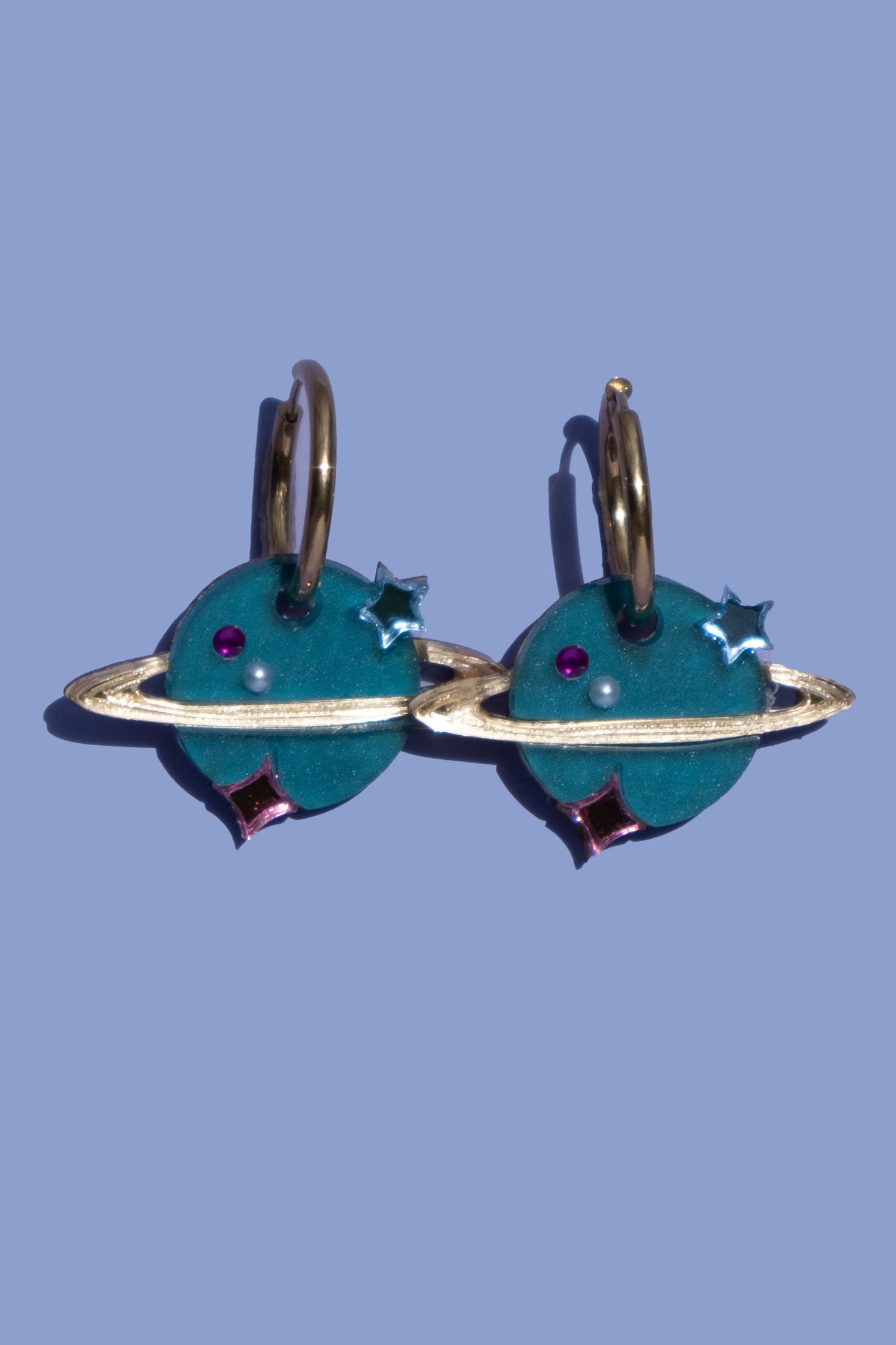 Distant Planet Hoop Earrings