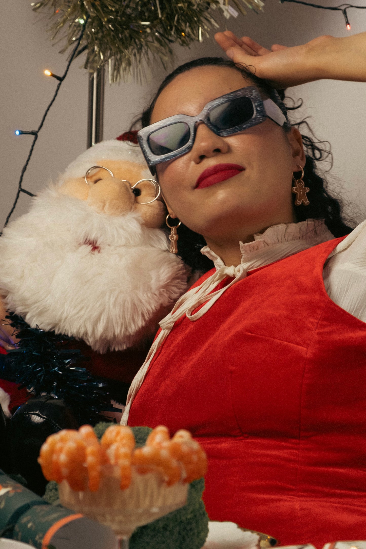 Gingerbread Man Hoop Earrings