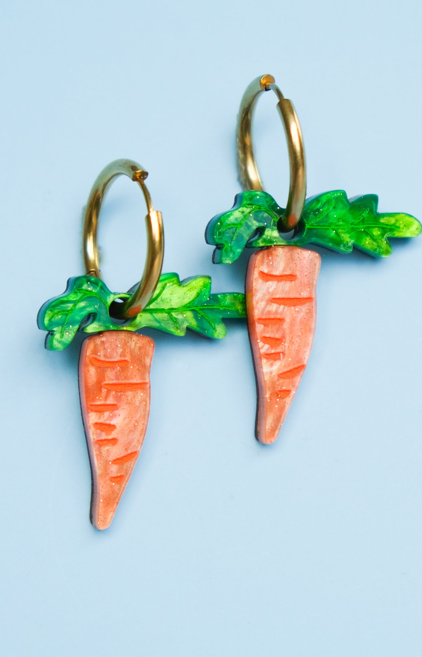Carrot Hoop Earrings