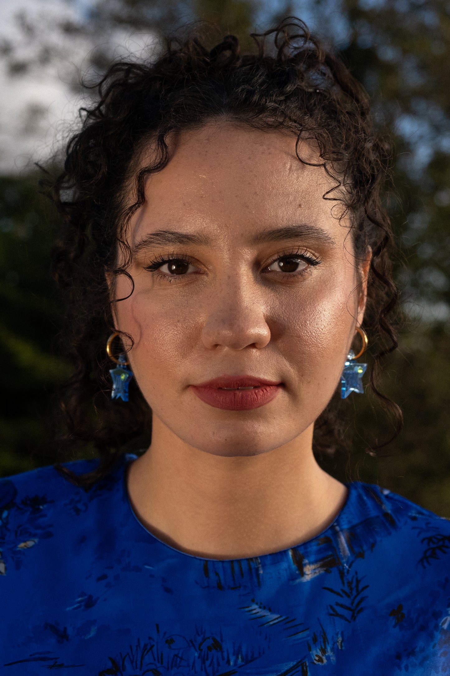 Star Sign Hoop Earrings