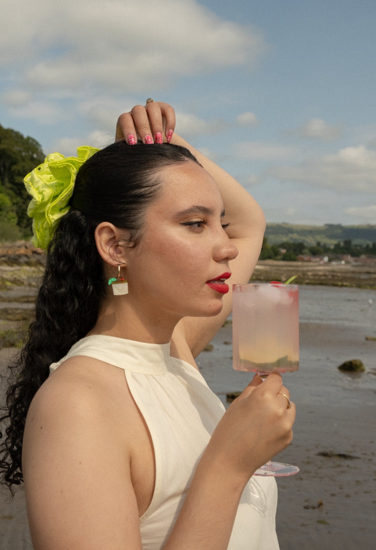 Spicy Margarita Hoop Earrings