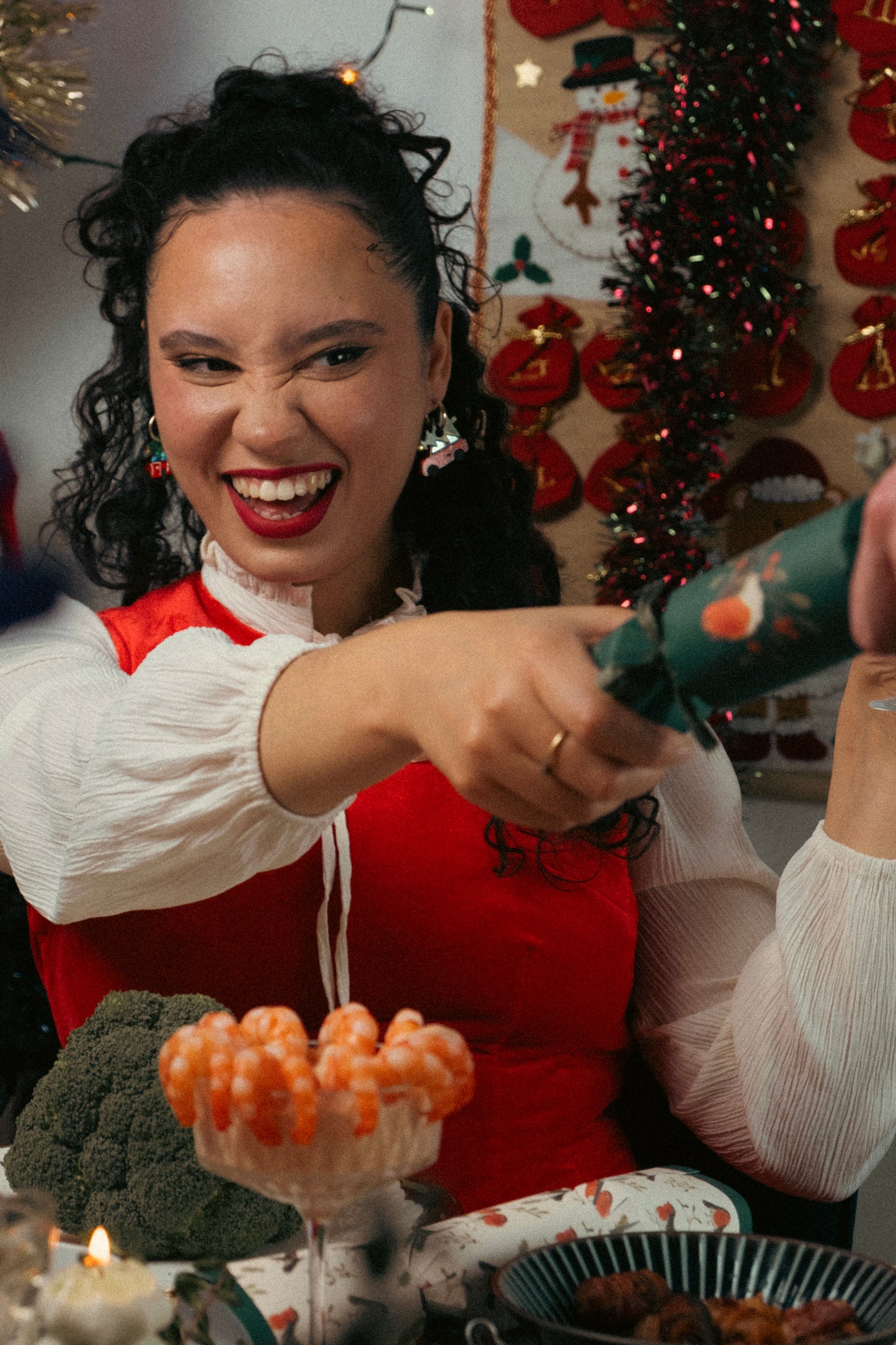 Christmas Tree Car Hoop Earrings