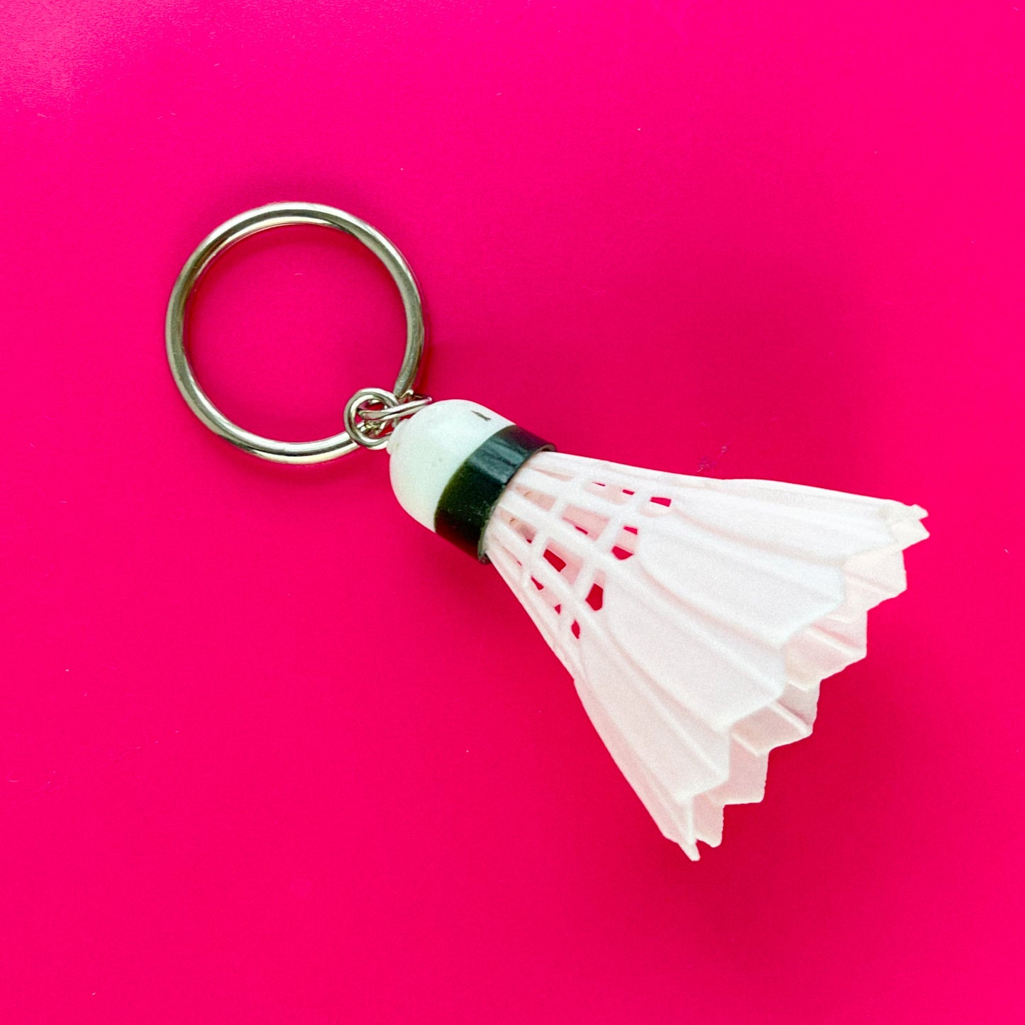Pink Shuttlecock Keychain - Cuteryko