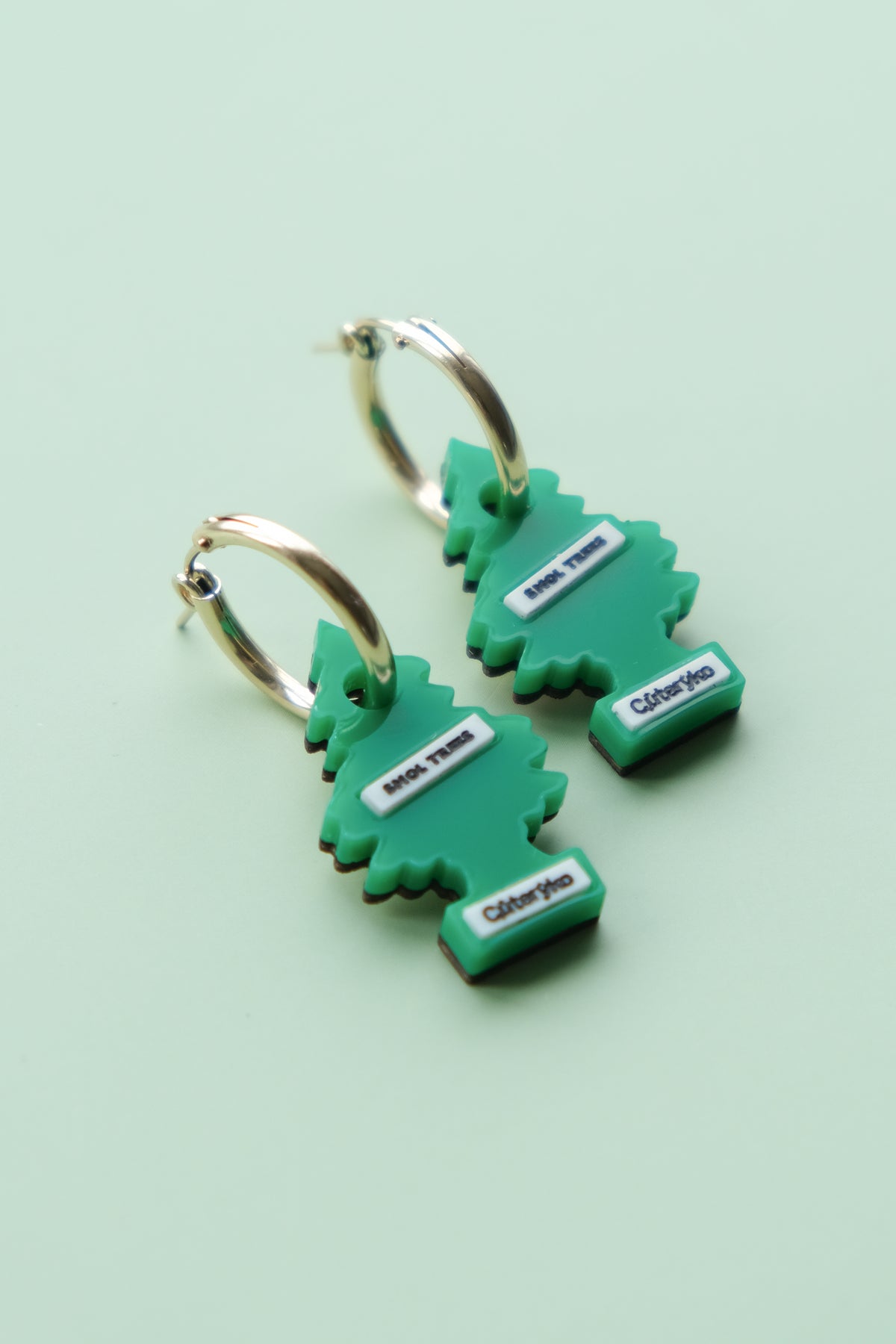 Tree Air Freshener Hoop Earrings