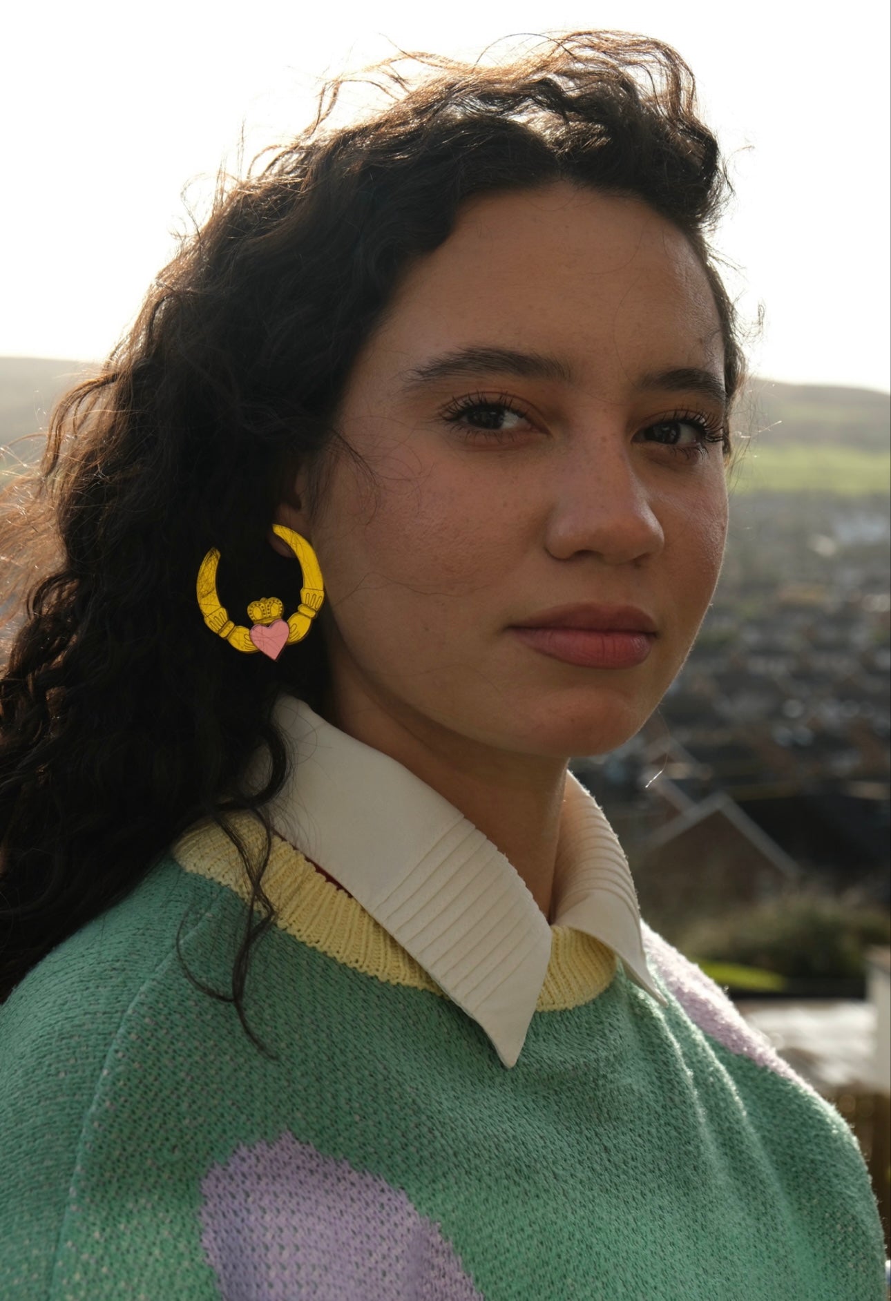 Claddagh Ring Earrings - Choose Your Colour!