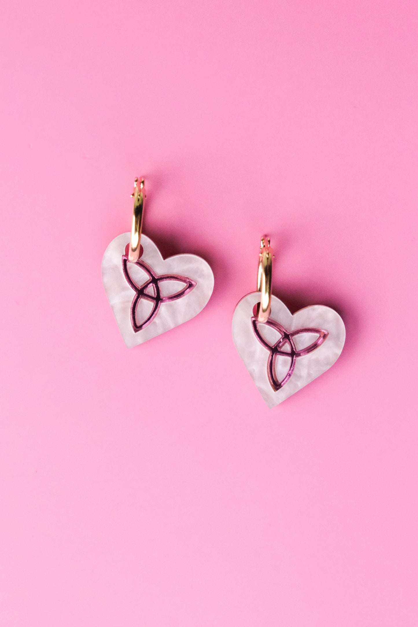 Trinity Knot Hoop Earrings