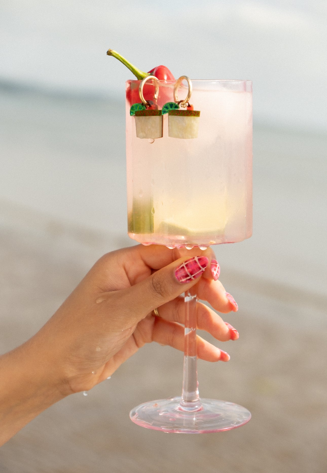 Spicy Margarita Hoop Earrings