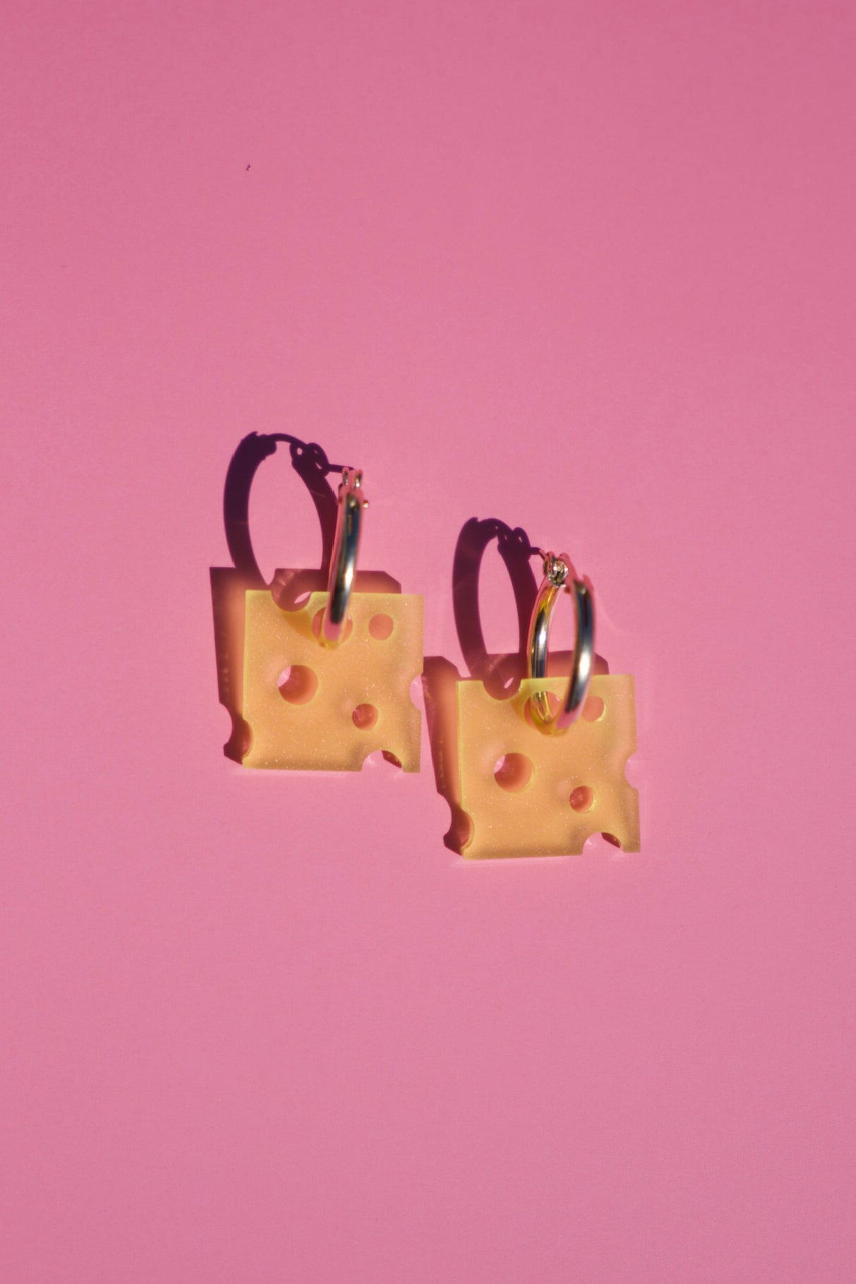 Cheese Hoop Earrings