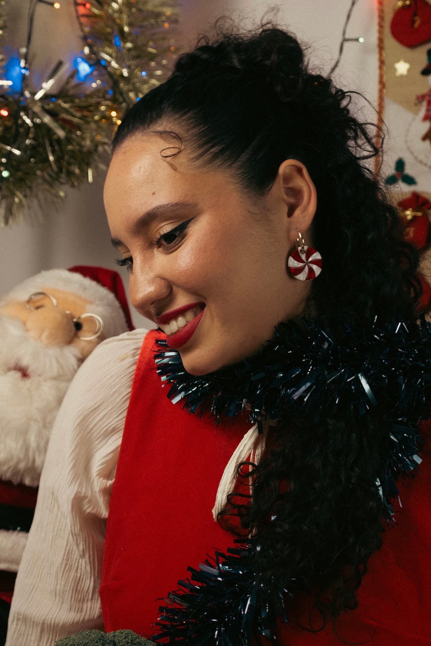 Candy Swirl Hoop Earrings