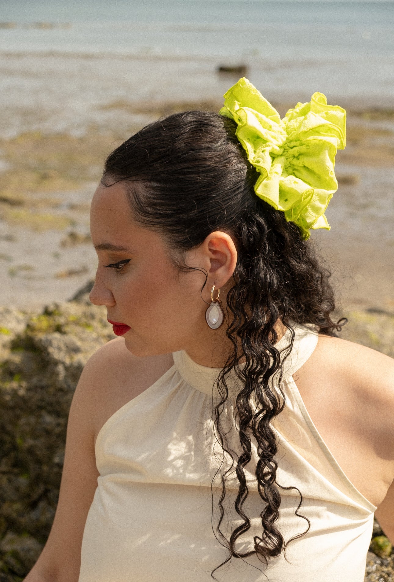 Oyster Hoop Earrings
