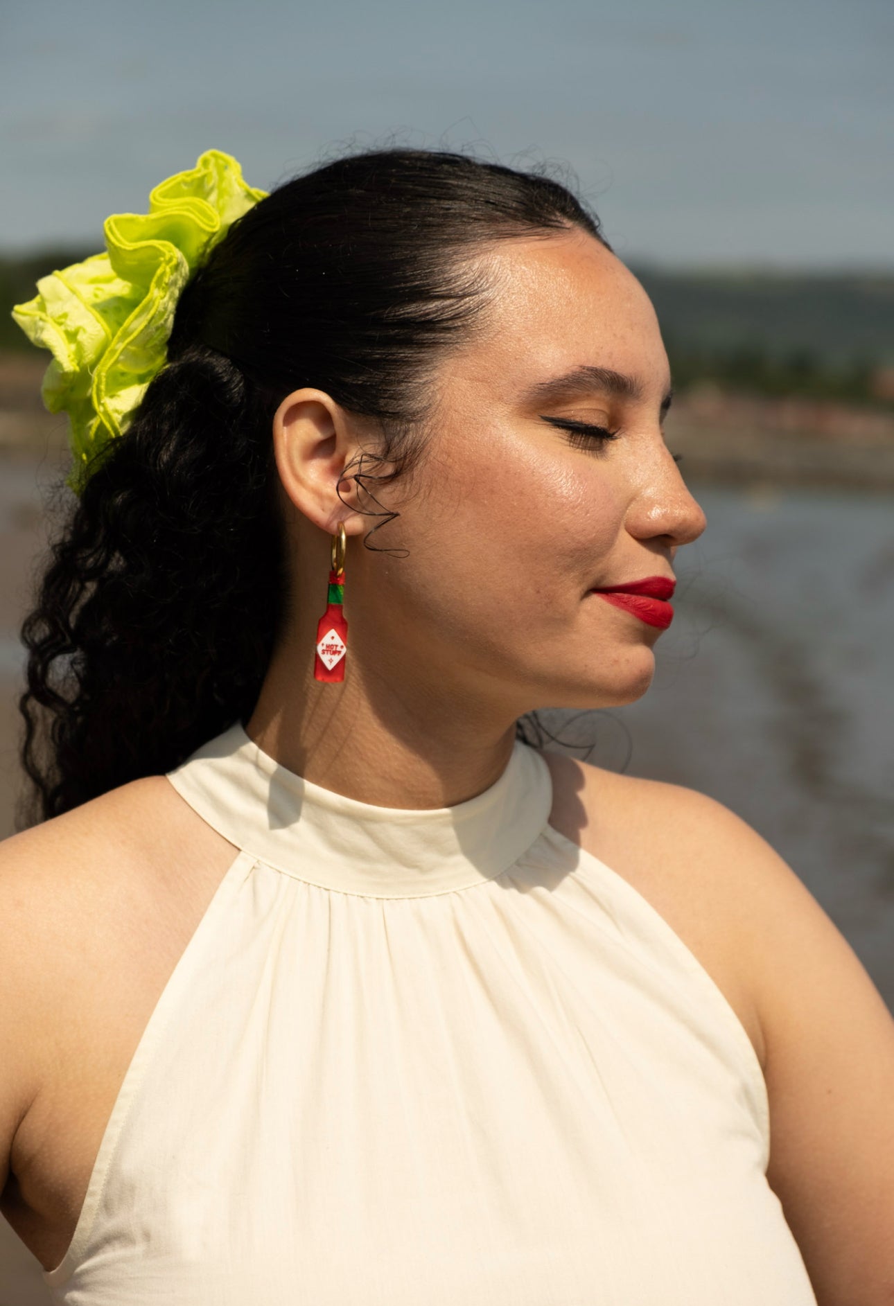 Hot Sauce Hoop Earrings