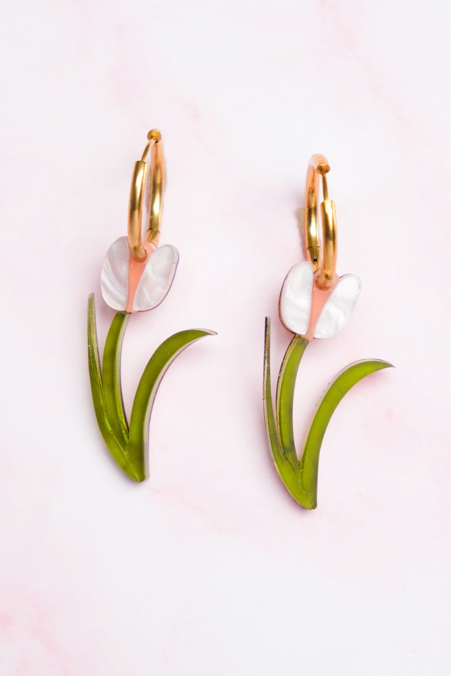 Tulip Hoop Earrings