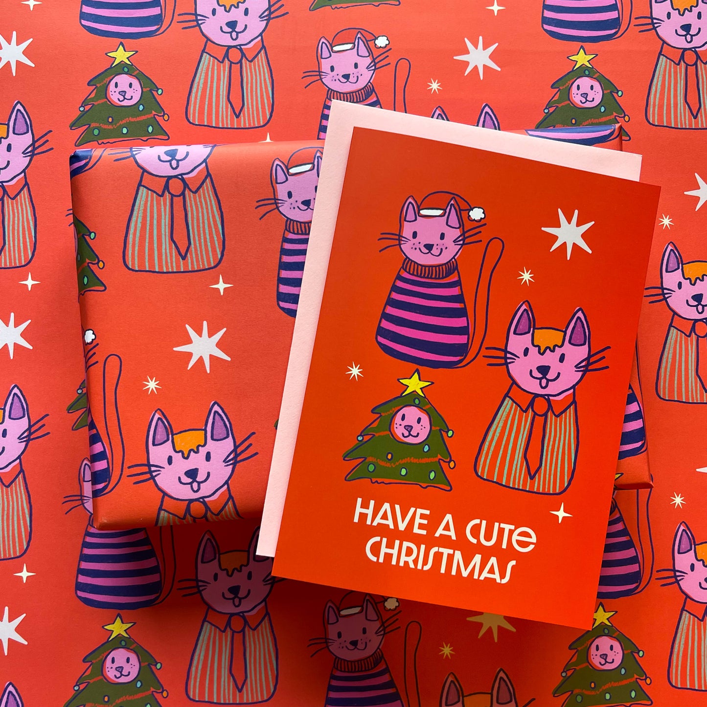 Christmas Cats Wrapping Paper