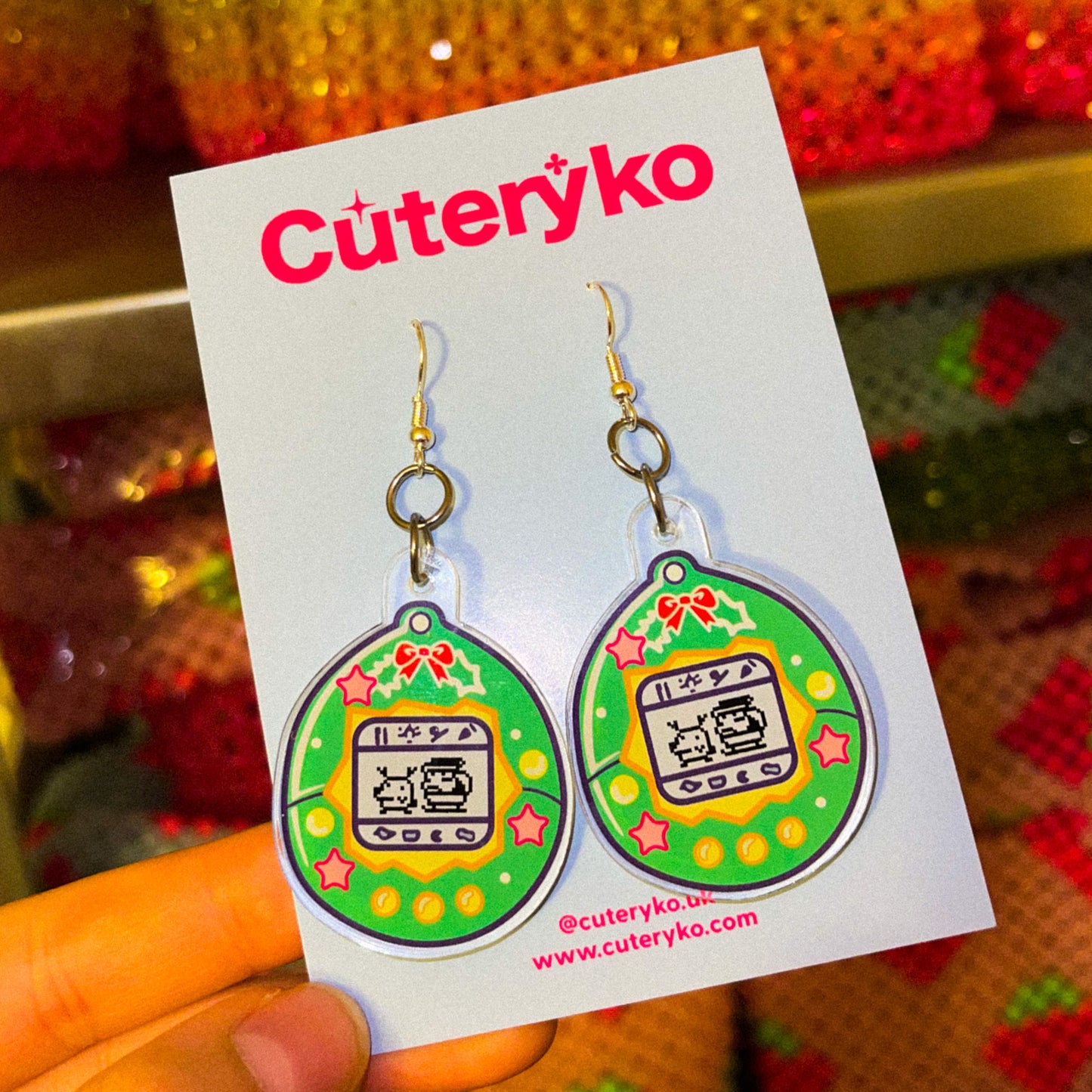 Virtual Pet Earrings - Cuteryko