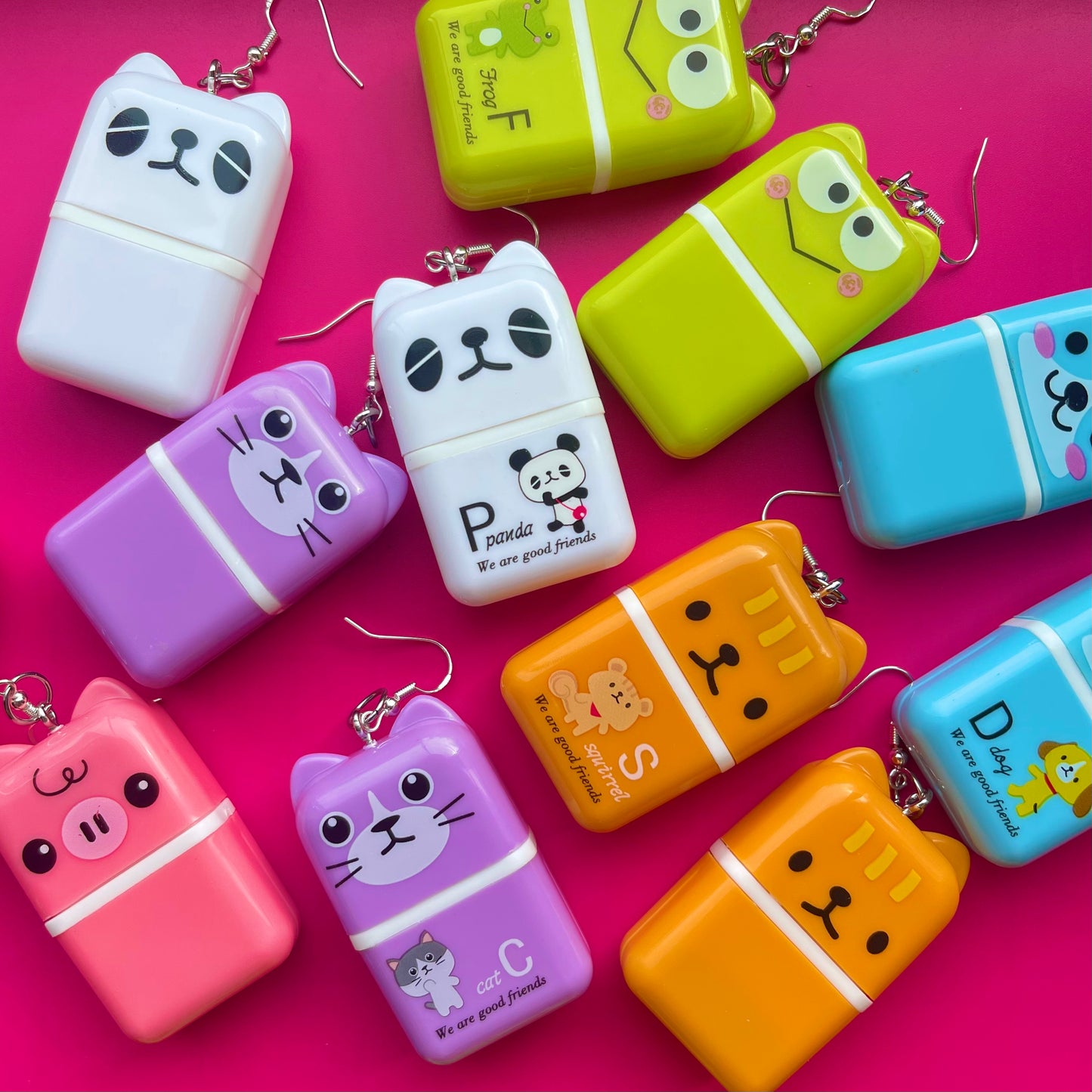 Animal Eraser Earrings