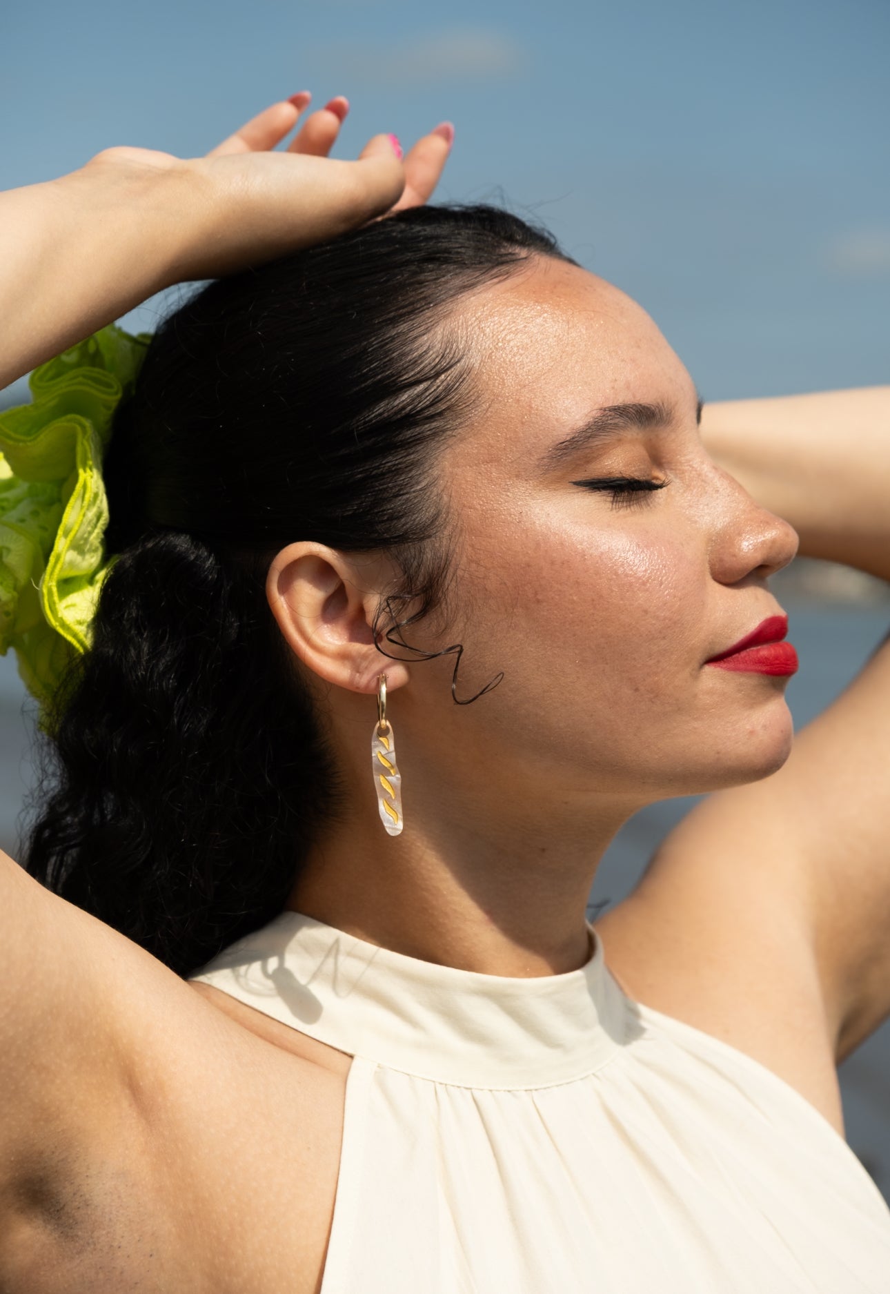 Baguette Hoop Earrings
