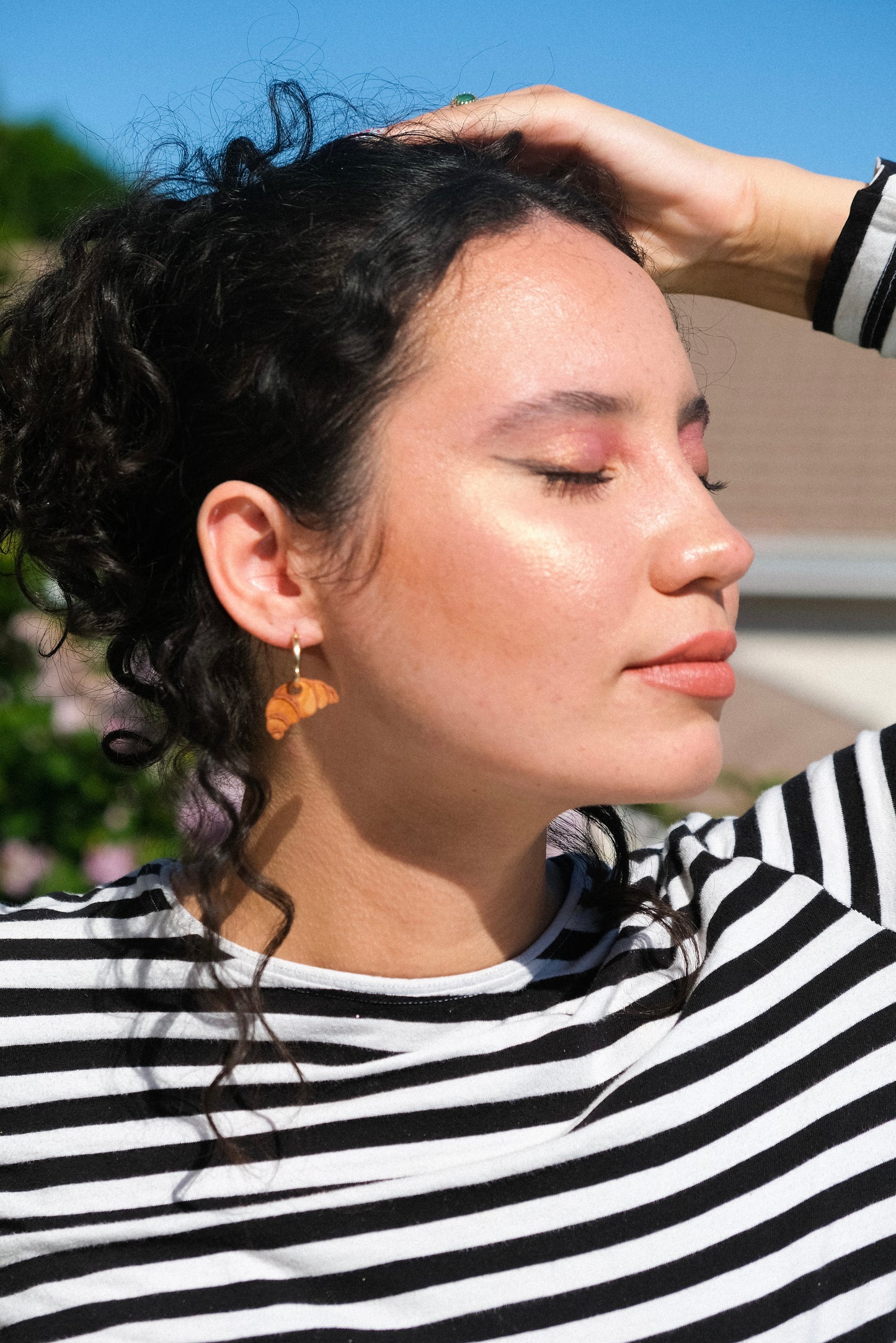 Croissant Hoop Earrings