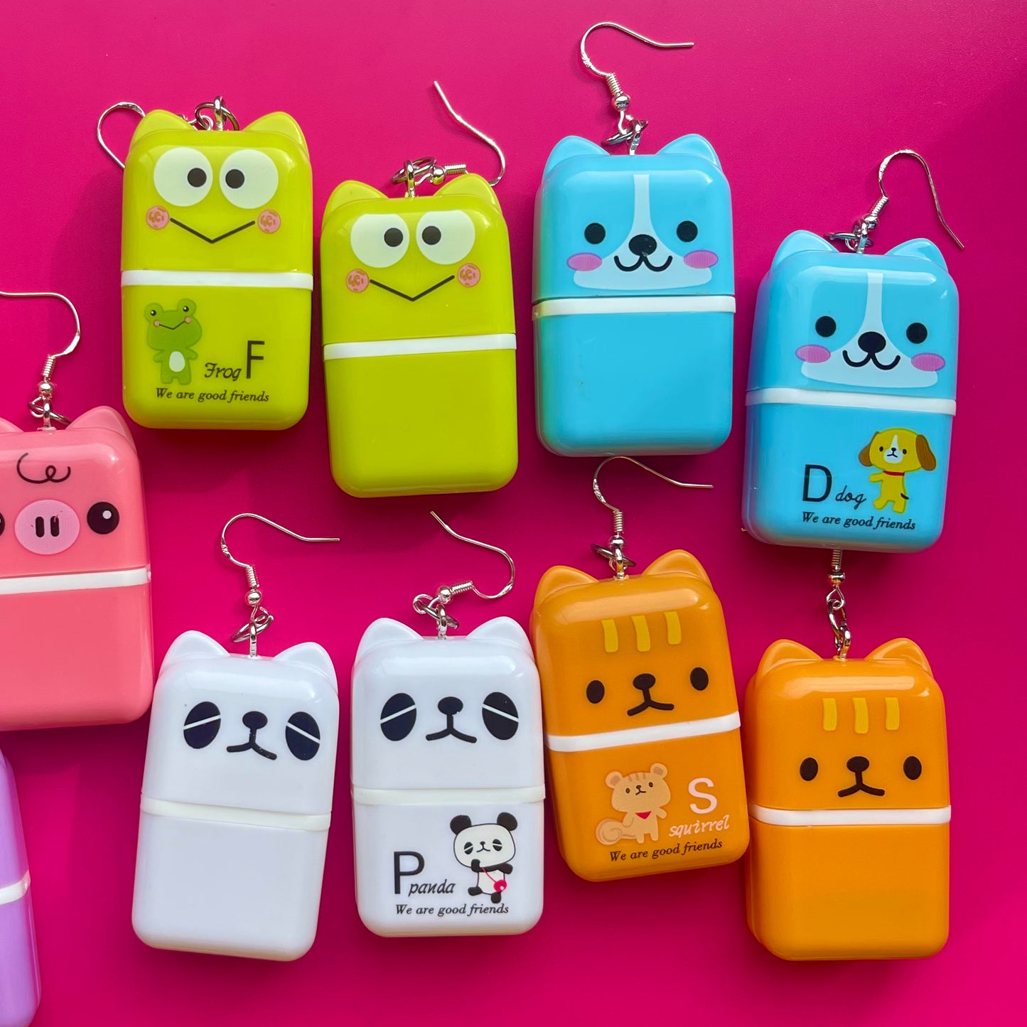 Animal Eraser Earrings