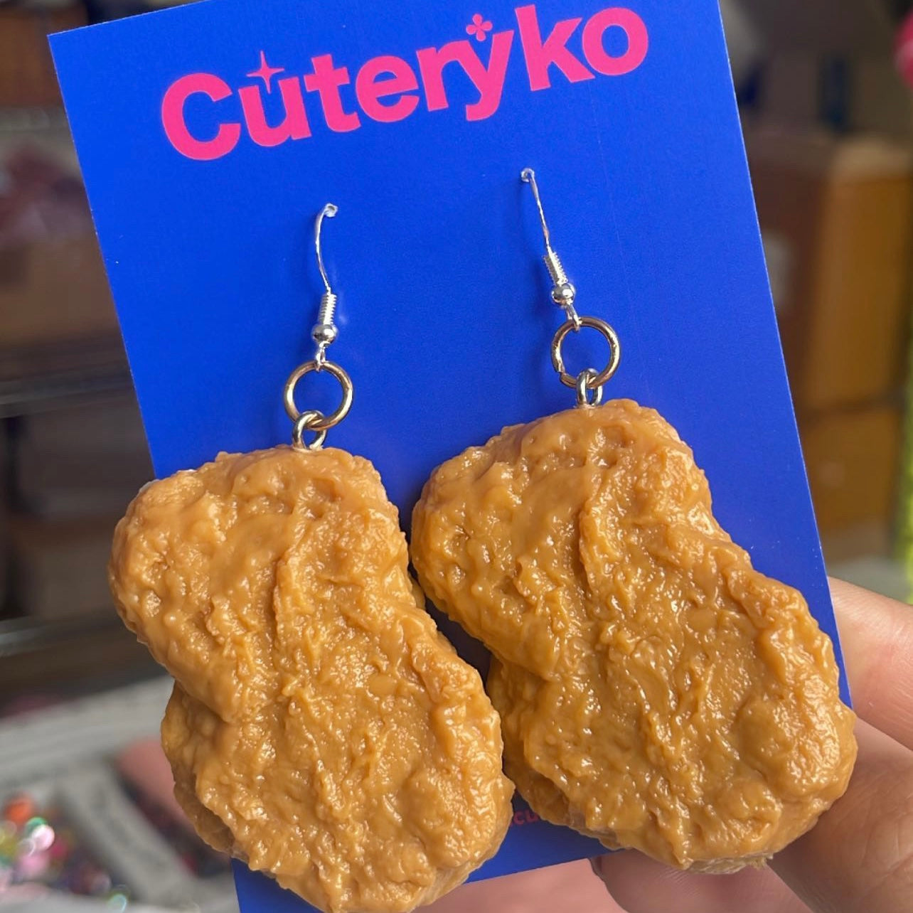Chicken Nugget Earrings - Cuteryko