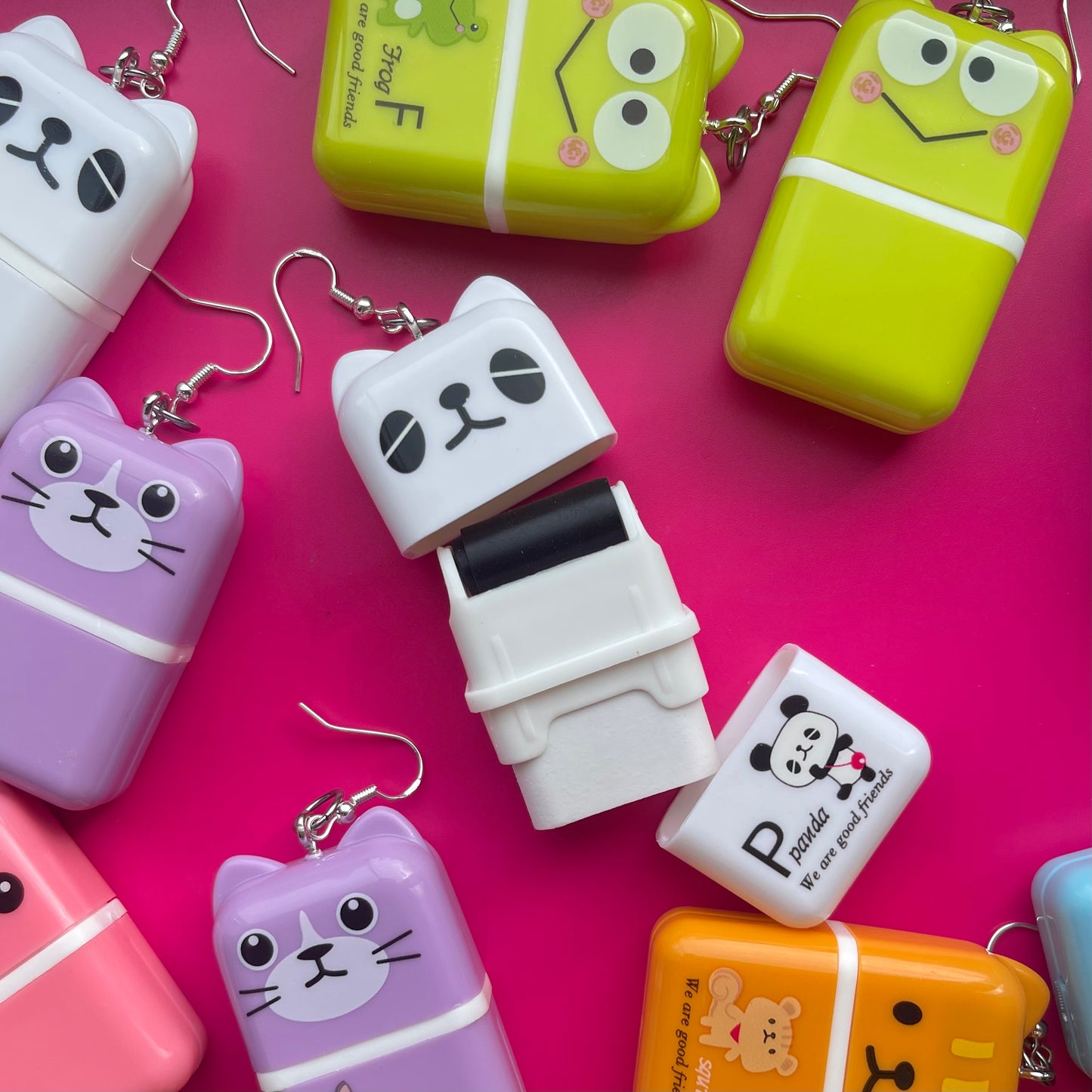 Animal Eraser Earrings