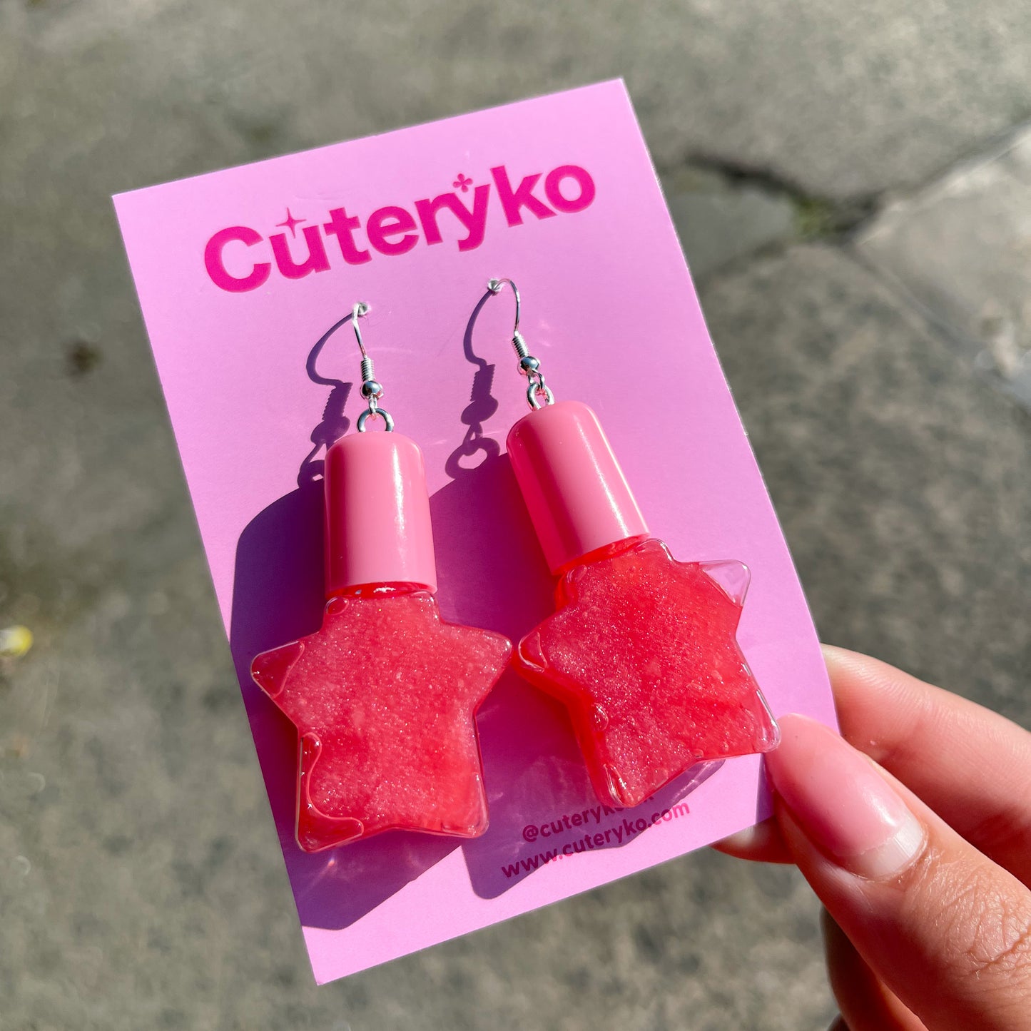 Star Lip Gloss Earrings