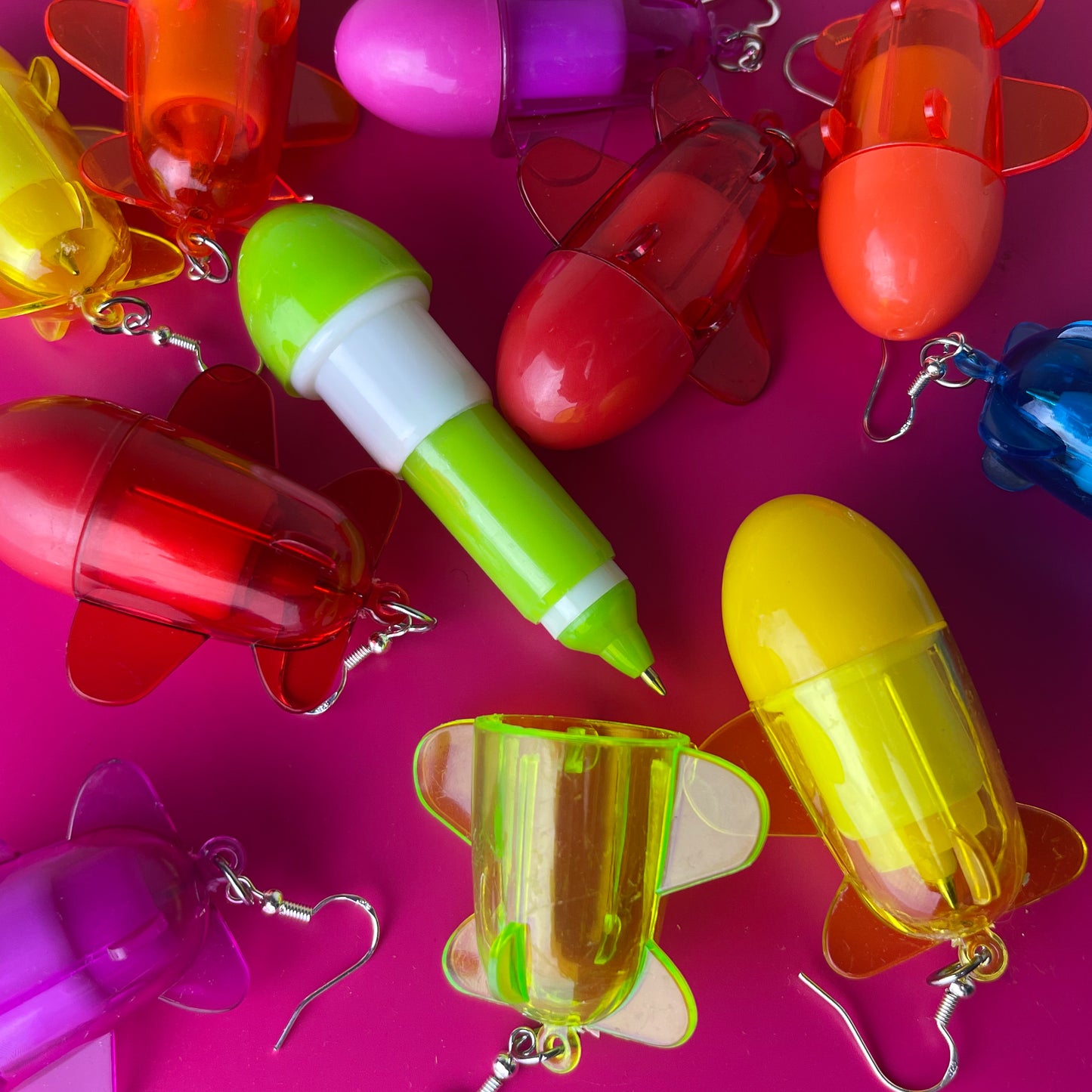 Bomb Pen Earrings