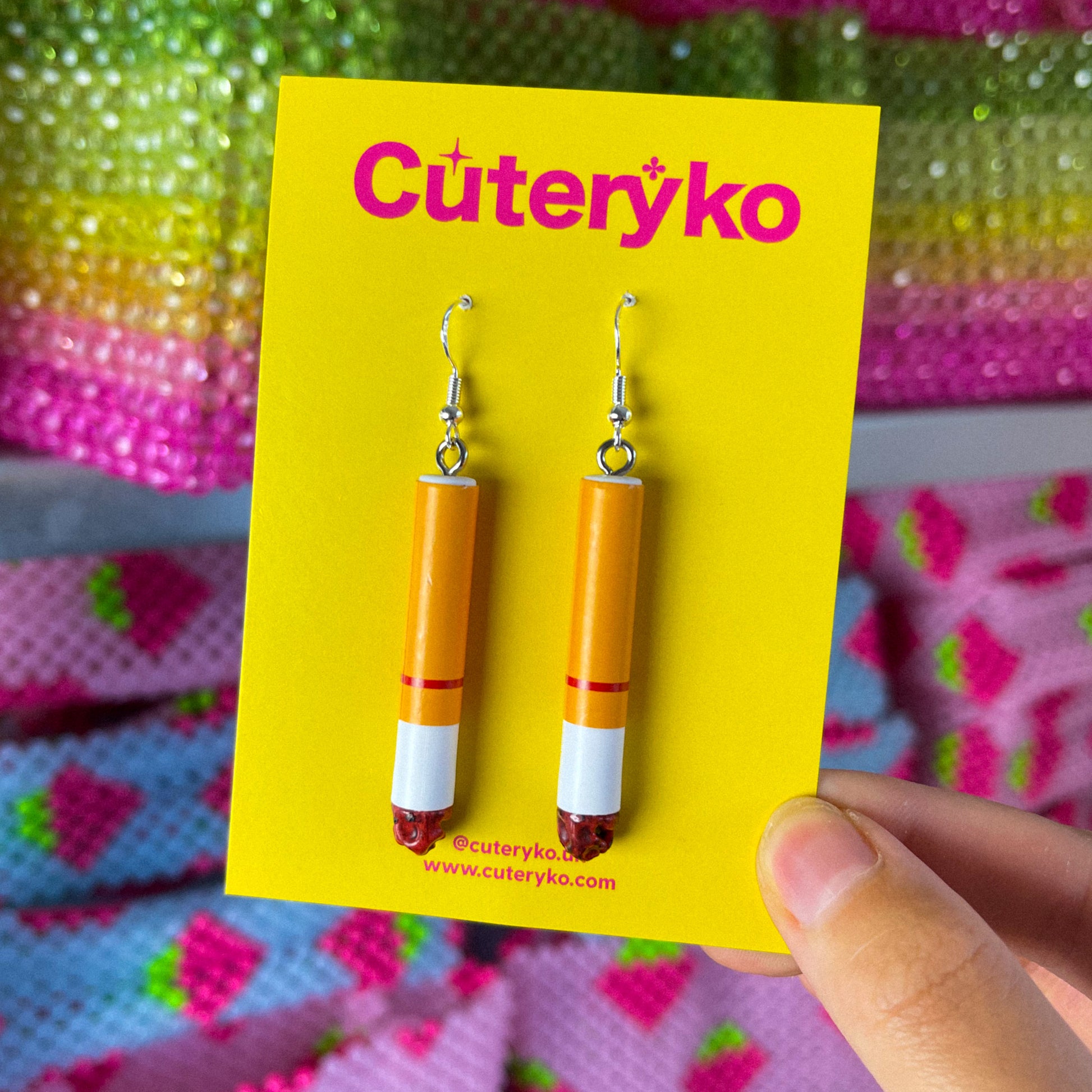 Cigarette Earrings - Cuteryko