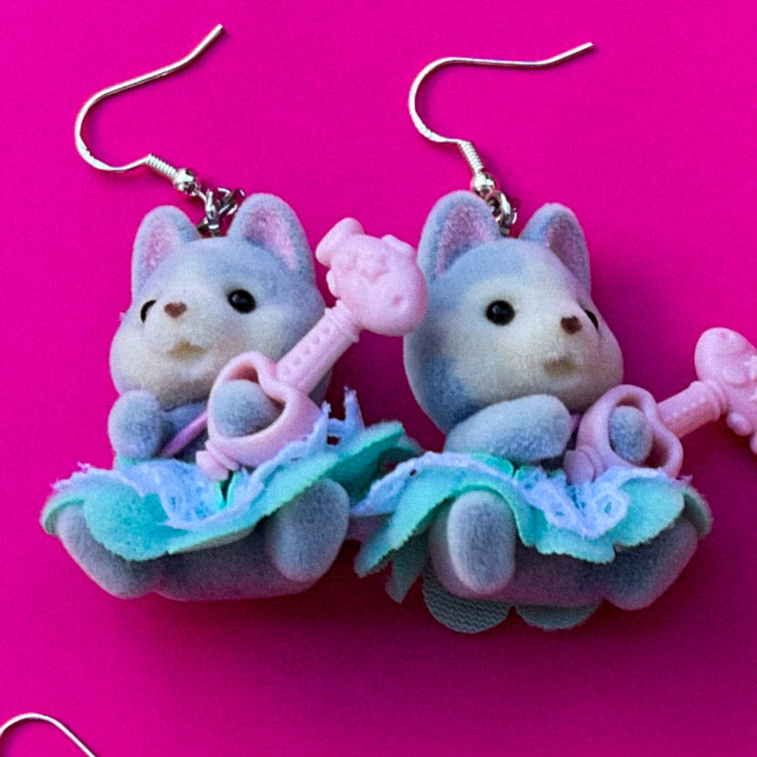 Sylvanian Families Christmas Earrings