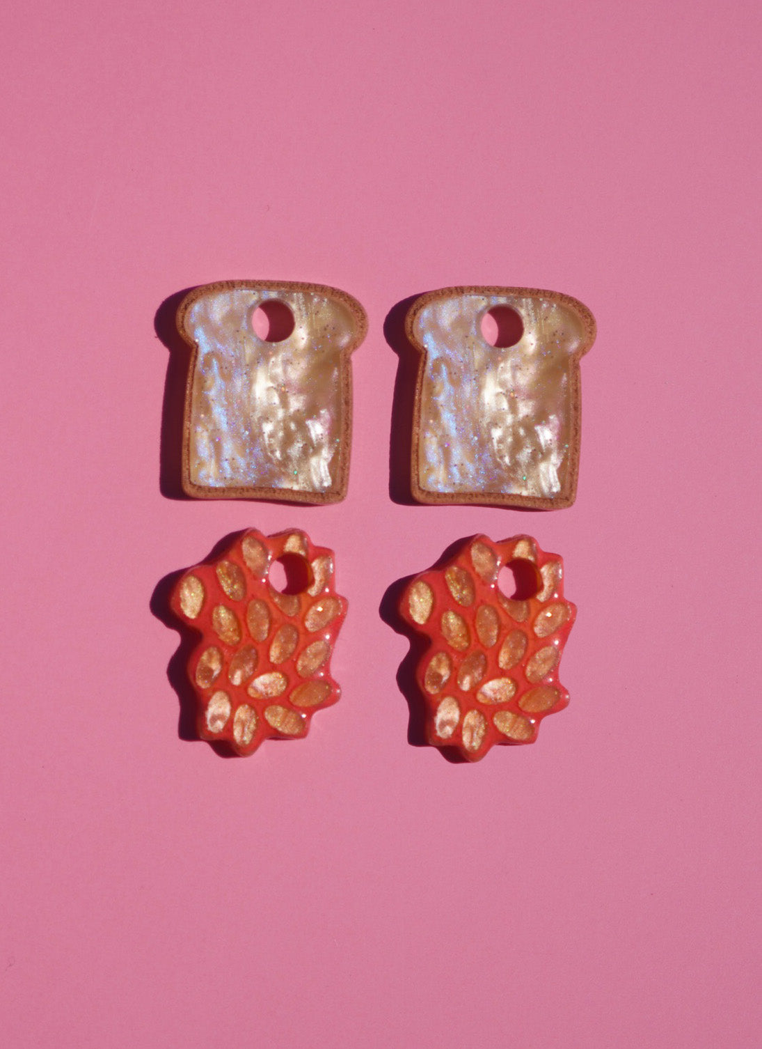 Beans on Toast Hoop Earrings