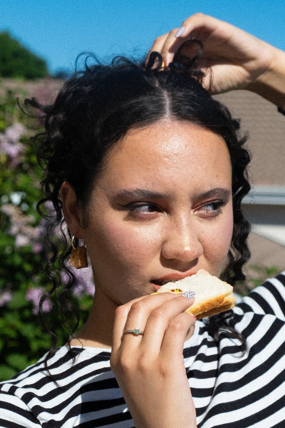 Peanut Butter and Jelly Sandwich Hoop Earrings