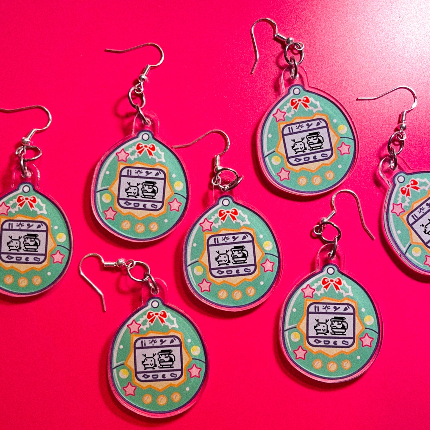 Virtual Pet Earrings - Cuteryko