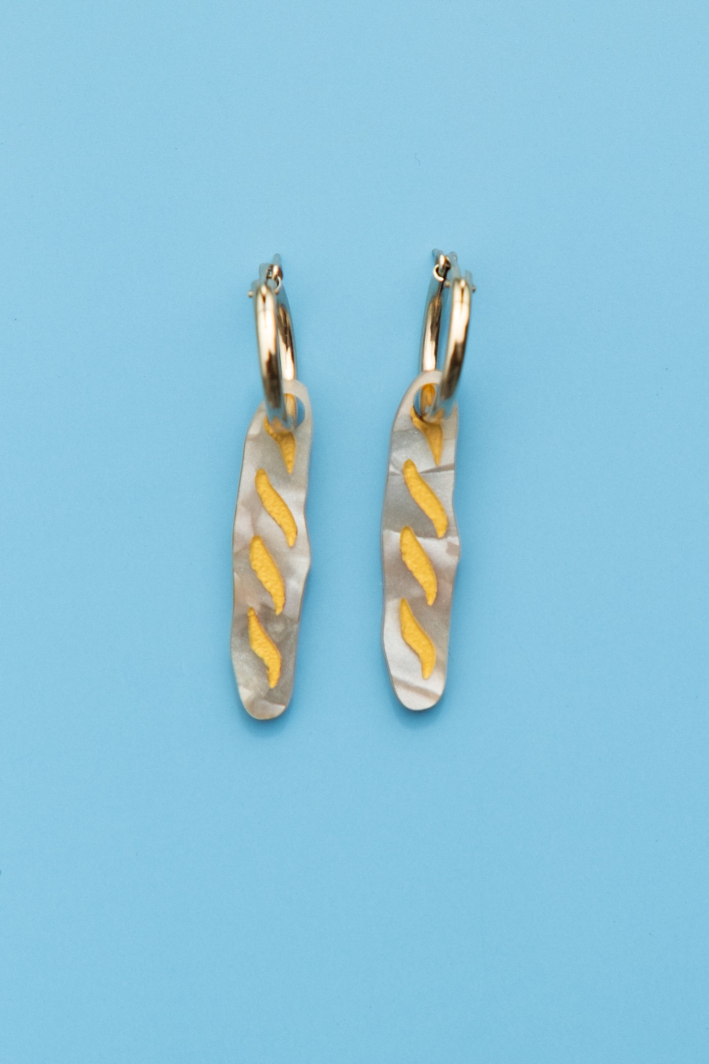 Baguette Hoop Earrings