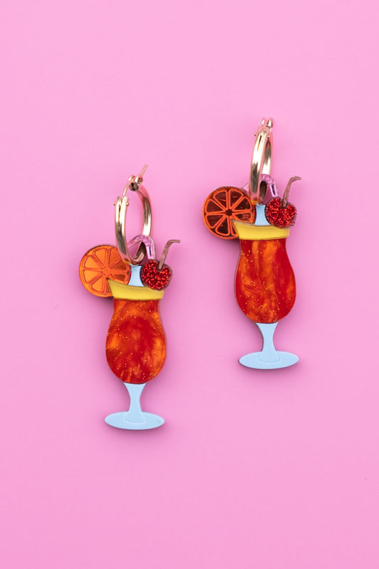 Love on the Beach Hoop Earrings