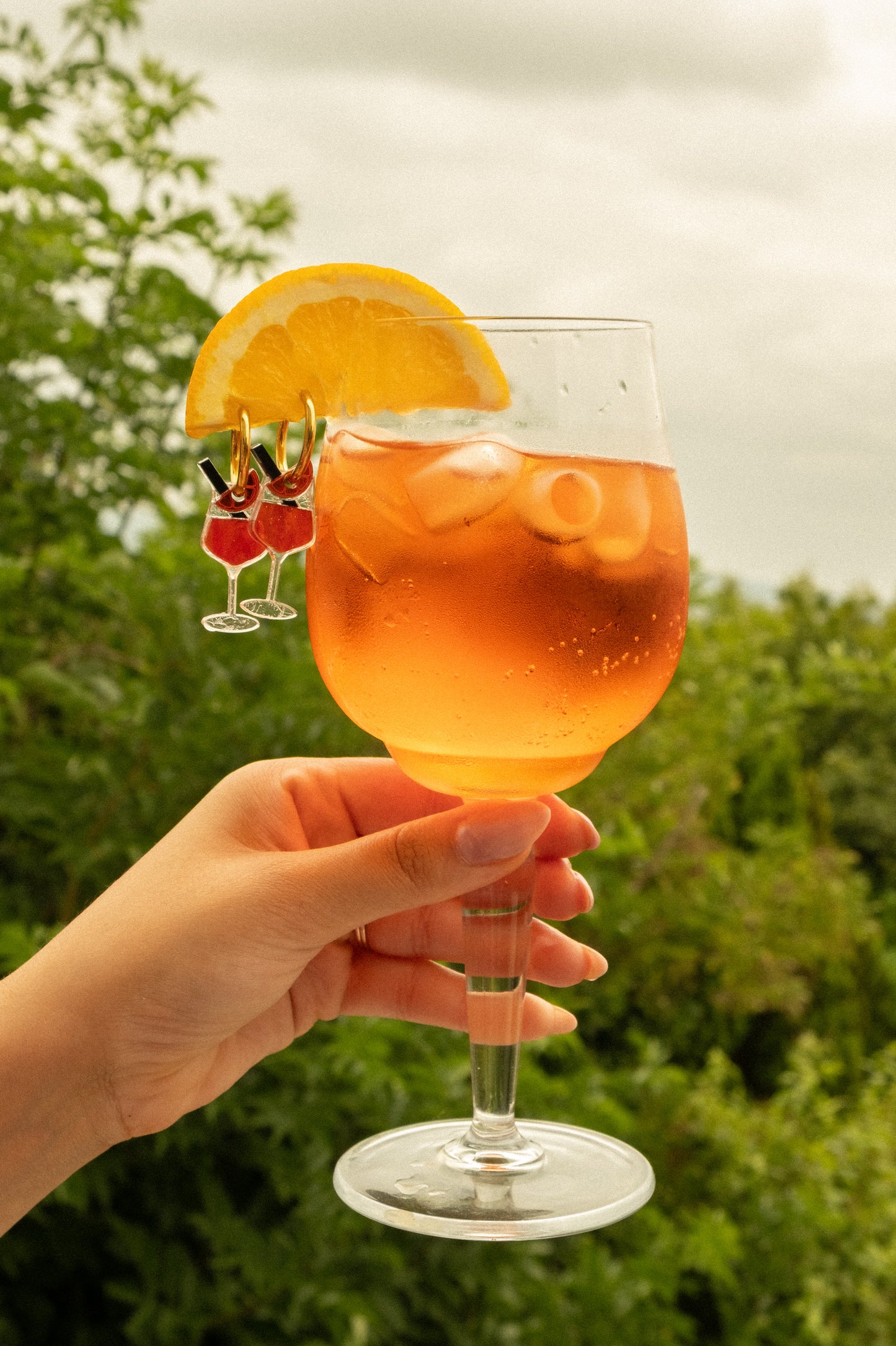 Bitter Orange Spritz Hoop Earrings