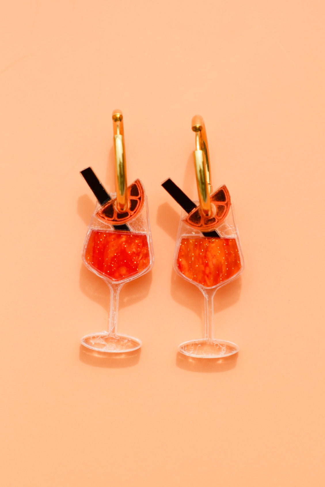 Bitter Orange Spritz Hoop Earrings