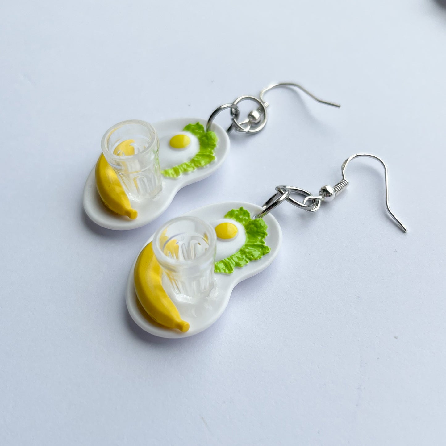 Cafeteria Dinner Plate Earrings - Cuteryko