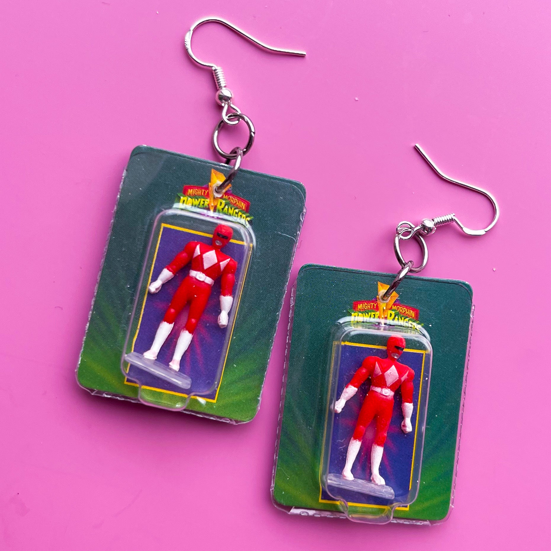 Power Ranger Earrings Cuteryko
