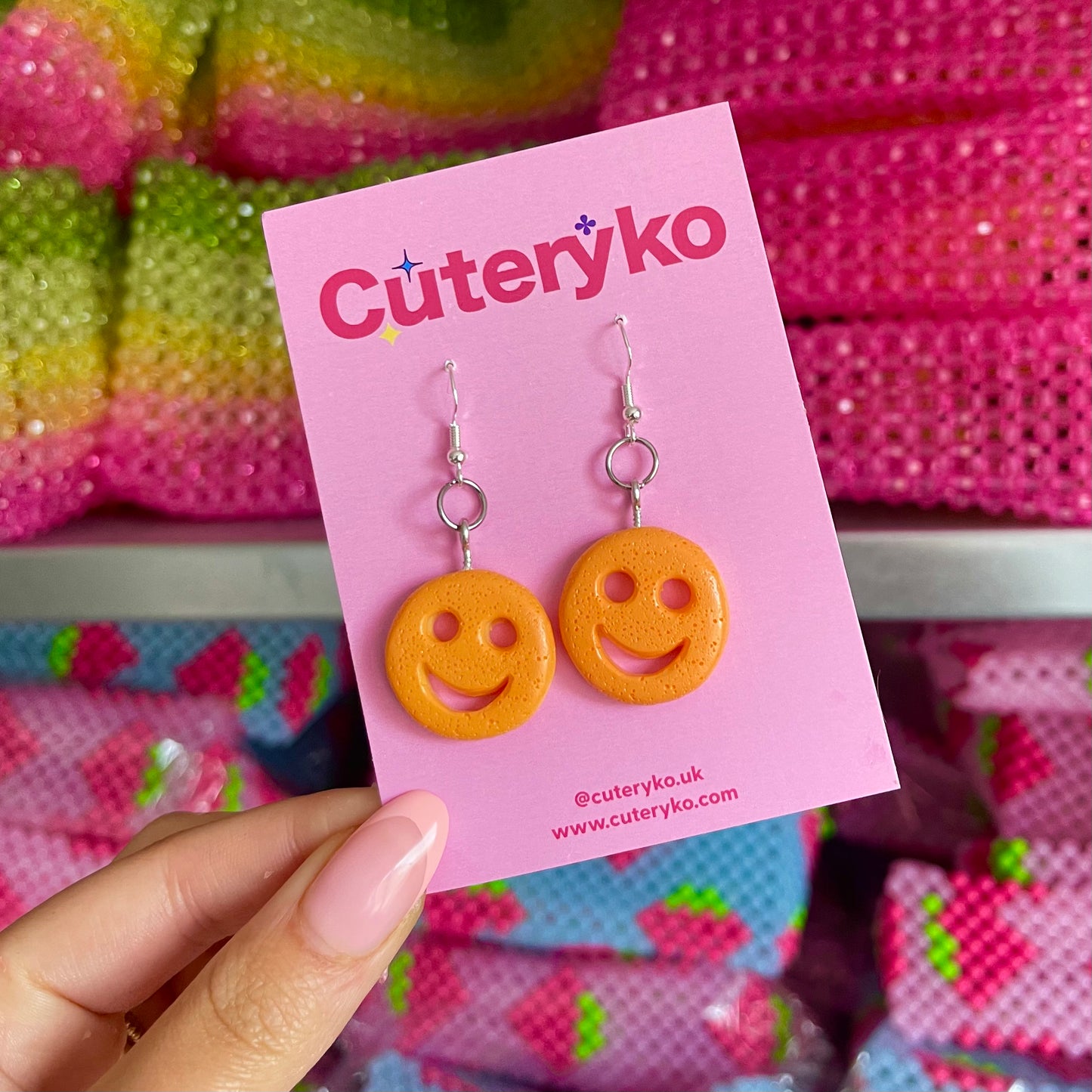 Potato Smiley Faces Earrings