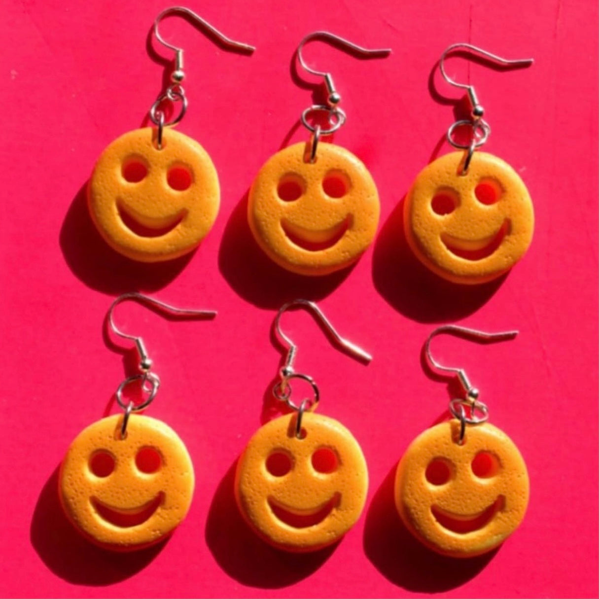Potato Smiley Faces Earrings
