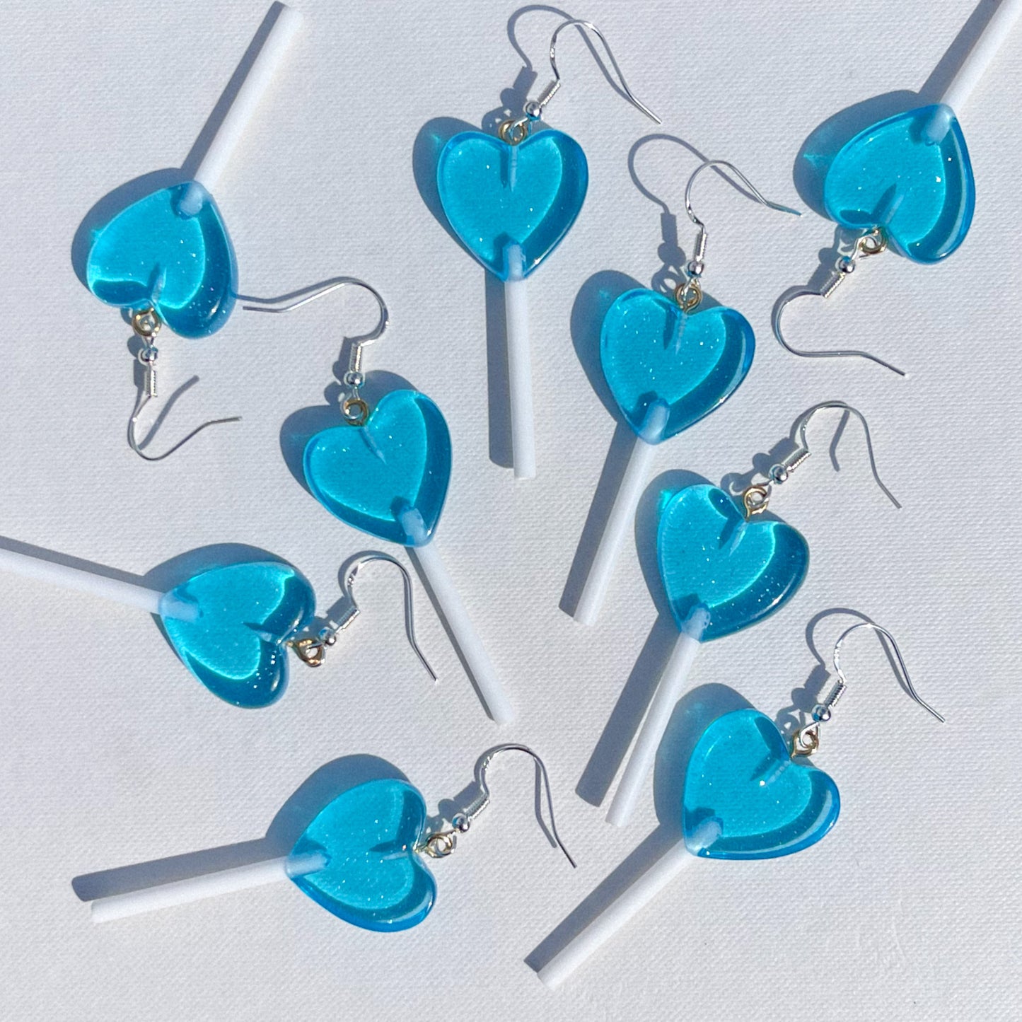 Mini Heart Lollipop Earrings - Cuteryko