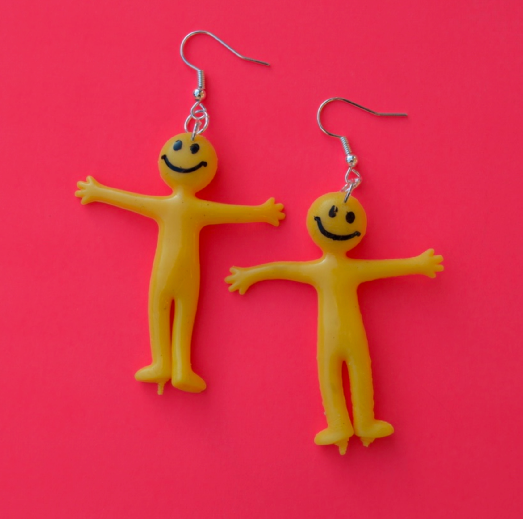 Stretchy Smiley Men Earrings - Cuteryko