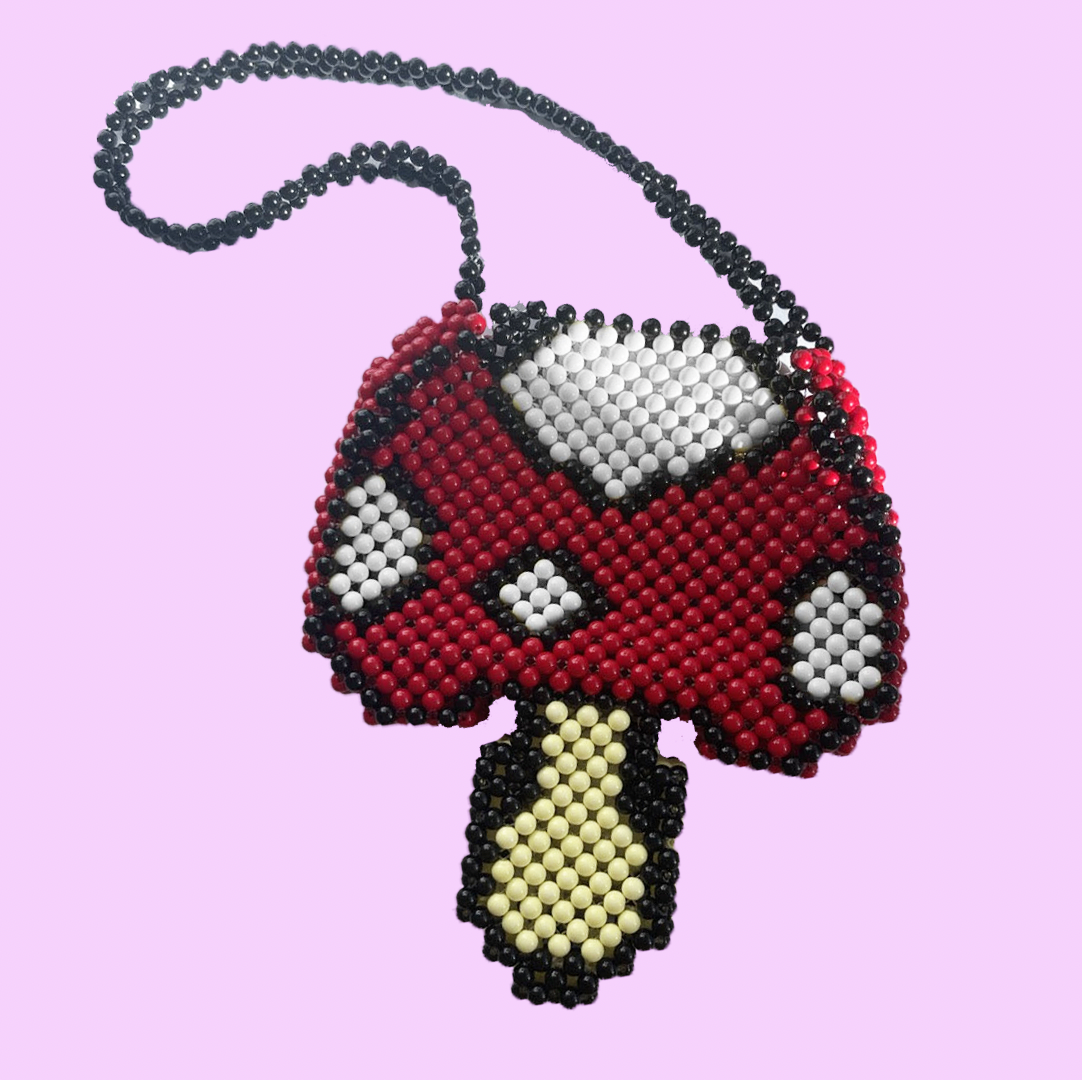 Mushroom Bead Bag - Cuteryko