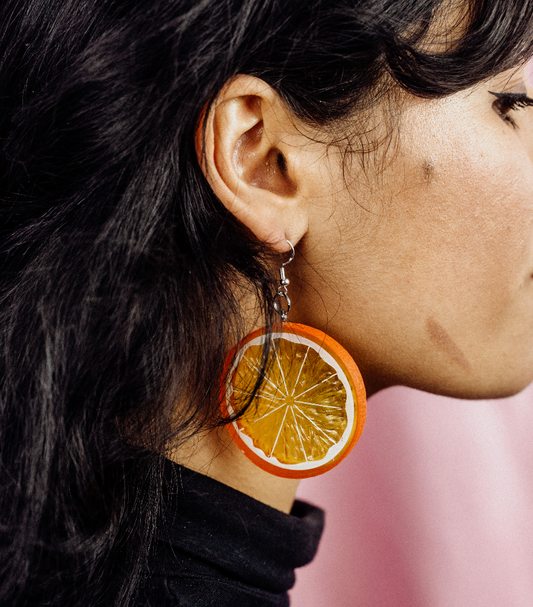Orange Slice Earrings - Cuteryko