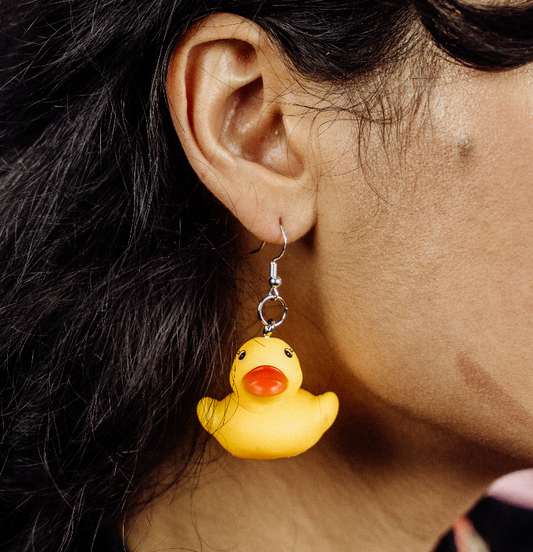 Mini Rubber Duck Earrings - Cuteryko