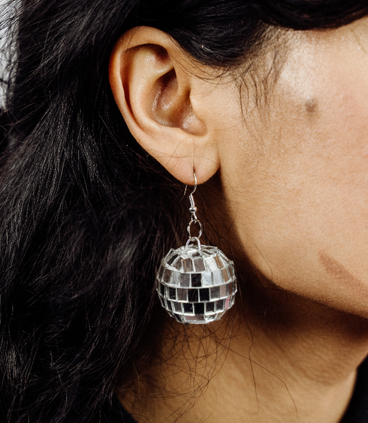 Mini Disco Ball Earrings - Cuteryko