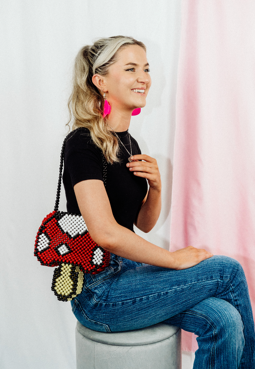 Mushroom Bead Bag - Cuteryko