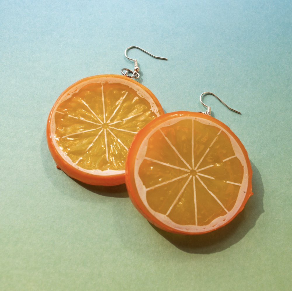 Orange Slice Earrings - Cuteryko