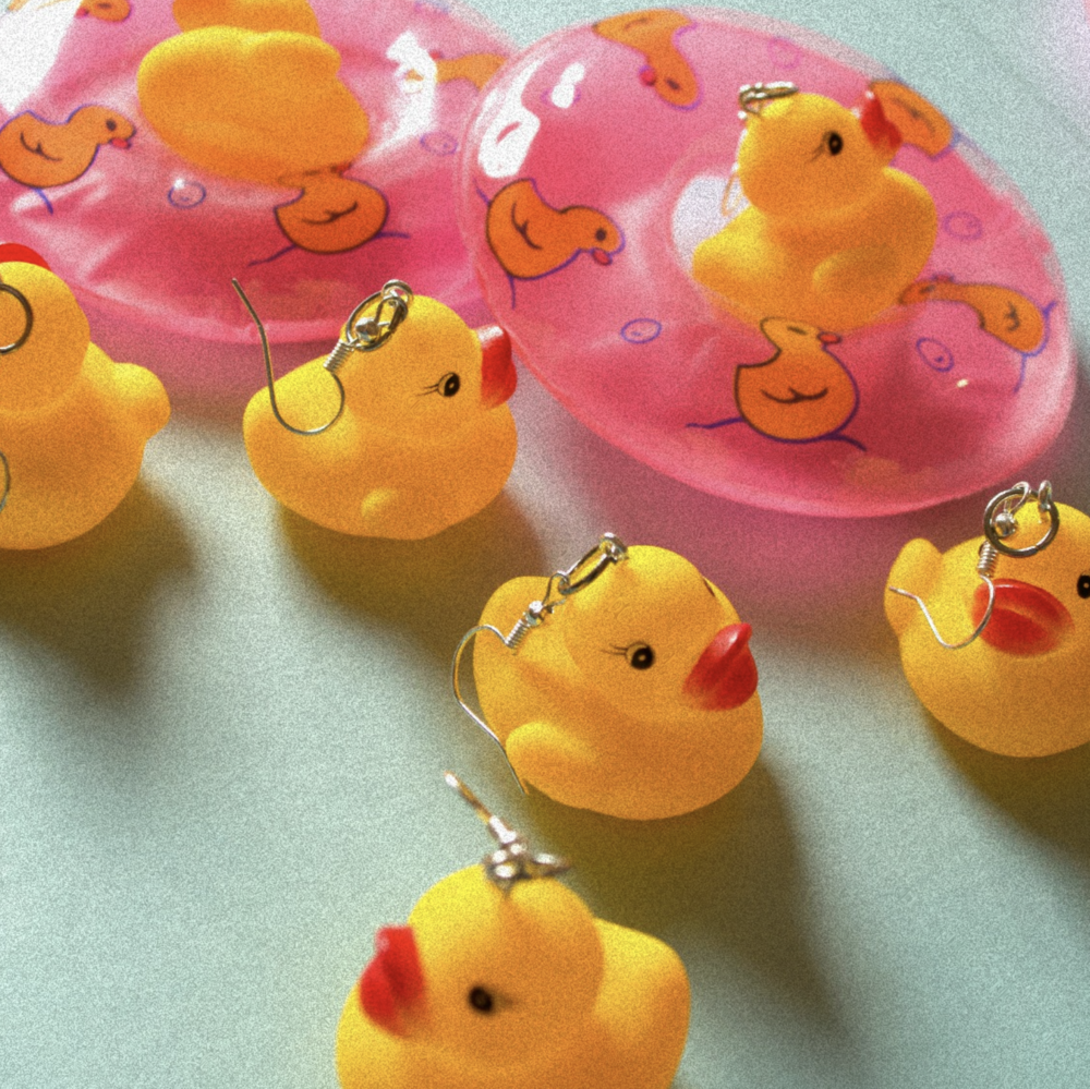 Mini Rubber Duck Earrings - Cuteryko